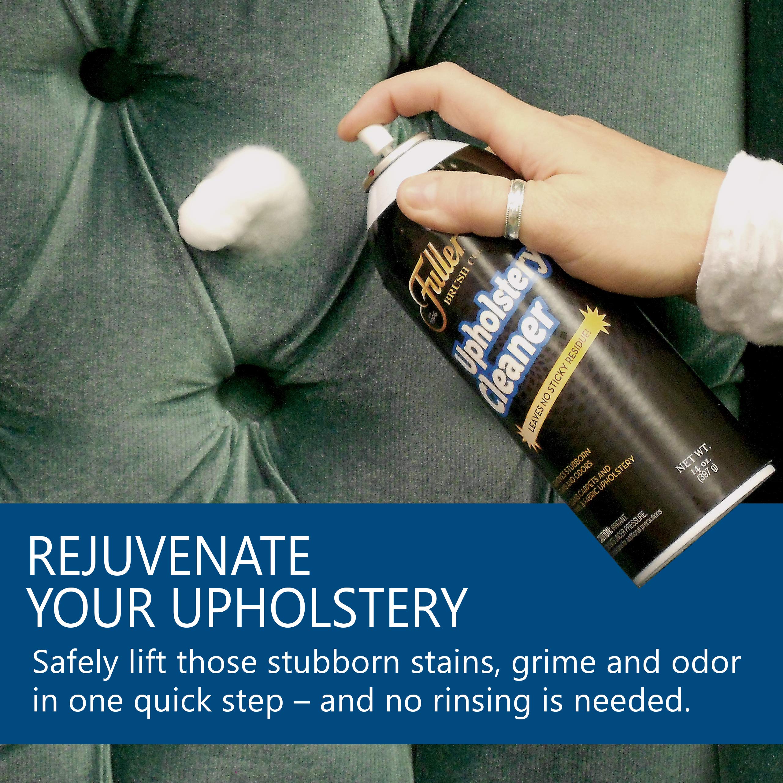 Fuller Brush Upholstery Cleaner – Foaming Multi-Surface Spray for Fabric, Carpet, Vinyl & Car Seats – Removes Stains & Odors Without Residue – Restores & Refreshes – 22 oz (Pack of 1) - Image 4
