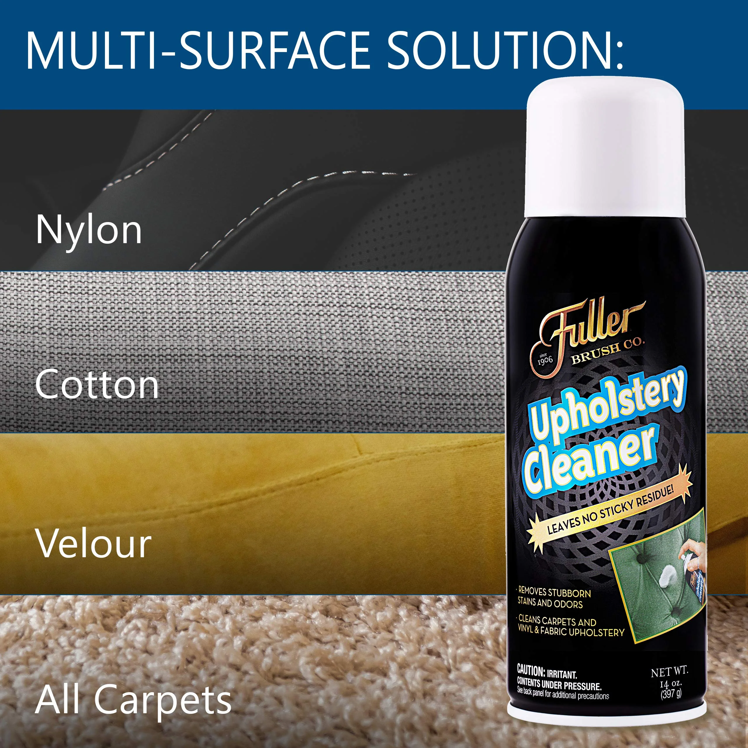 Fuller Brush Upholstery Cleaner – Foaming Multi-Surface Spray for Fabric, Carpet, Vinyl & Car Seats – Removes Stains & Odors Without Residue – Restores & Refreshes – 22 oz (Pack of 1) - Image 5