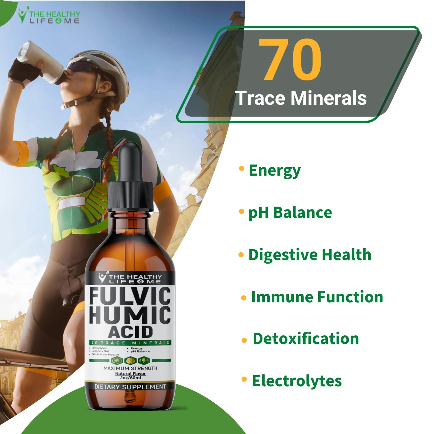 Fulvic Acid 72 + Trace Minerals | Fulvic Humic Acid | Digestion | Hydration | Keto, Dietary Supplement Drop| Energy | pH Balance | 2-Month Supply | The Healthy Life 4 ME - Image 5