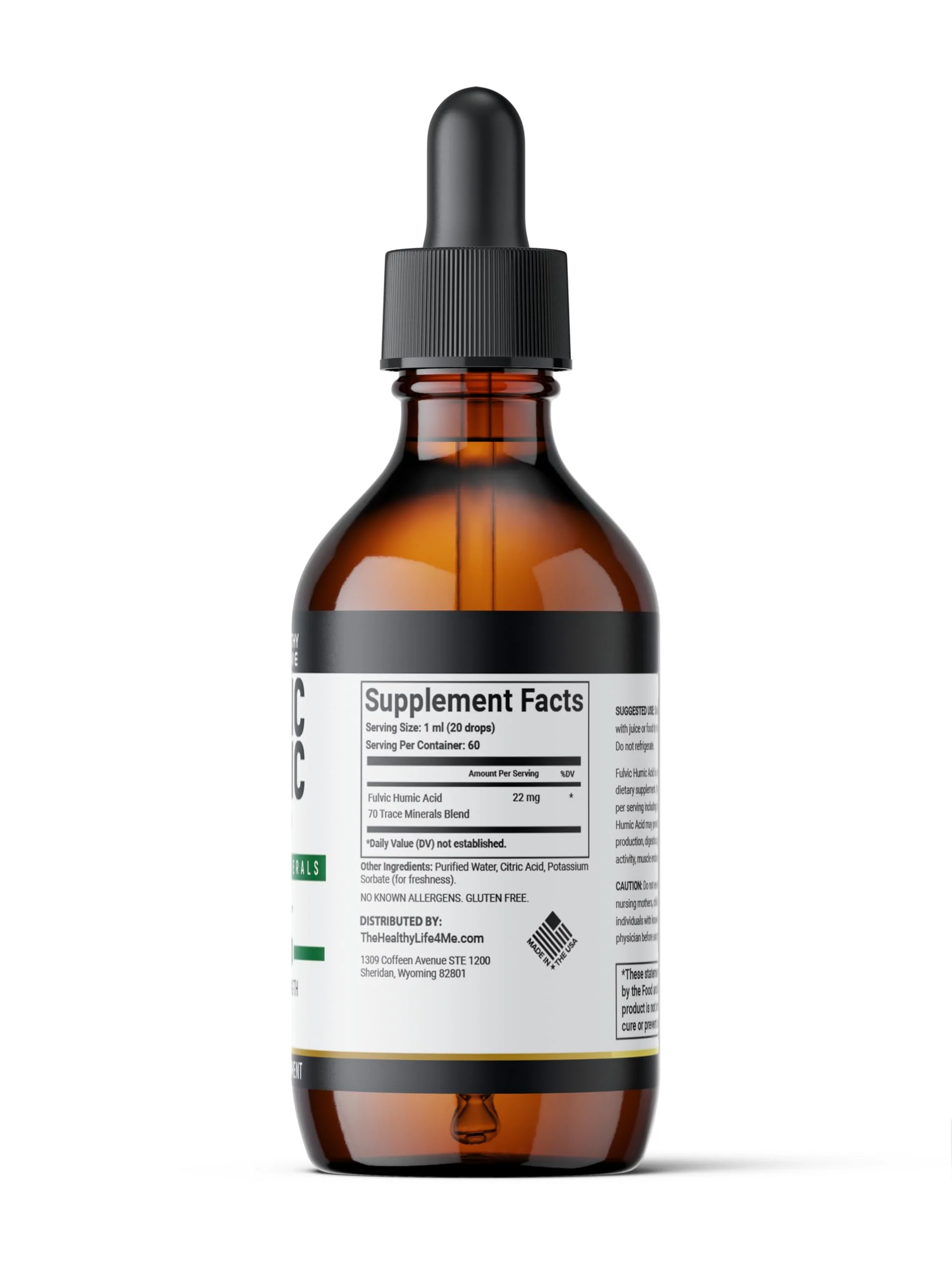 Fulvic Acid 72 + Trace Minerals | Fulvic Humic Acid | Digestion | Hydration | Keto, Dietary Supplement Drop| Energy | pH Balance | 2-Month Supply | The Healthy Life 4 ME - Image 8