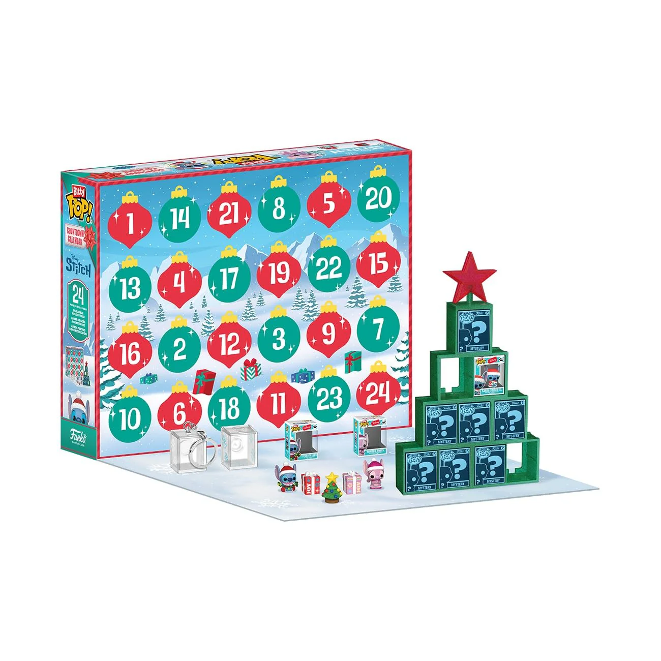 Funko Pop! Bitty Countdown Calendar: Stitch Holiday - 24 Days of Surprises - Collectible Vinyl Mini Figures - Mystery Box - Gift Idea - Holiday Present for Kids - Christmas or Birthday Countdown - Image 12