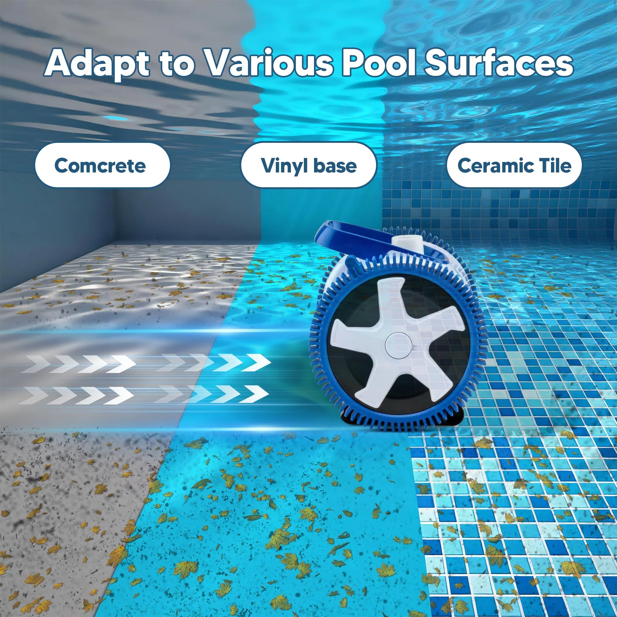 Funmit 896584000-143 Blue Front Tire Kit with Super Hump Replacement for Haywood Poolvergnuegen Select Pool Cleaners and Perfectly Compatible with Hayward Phoenix Cleaners (Pack of 4) - Image 5