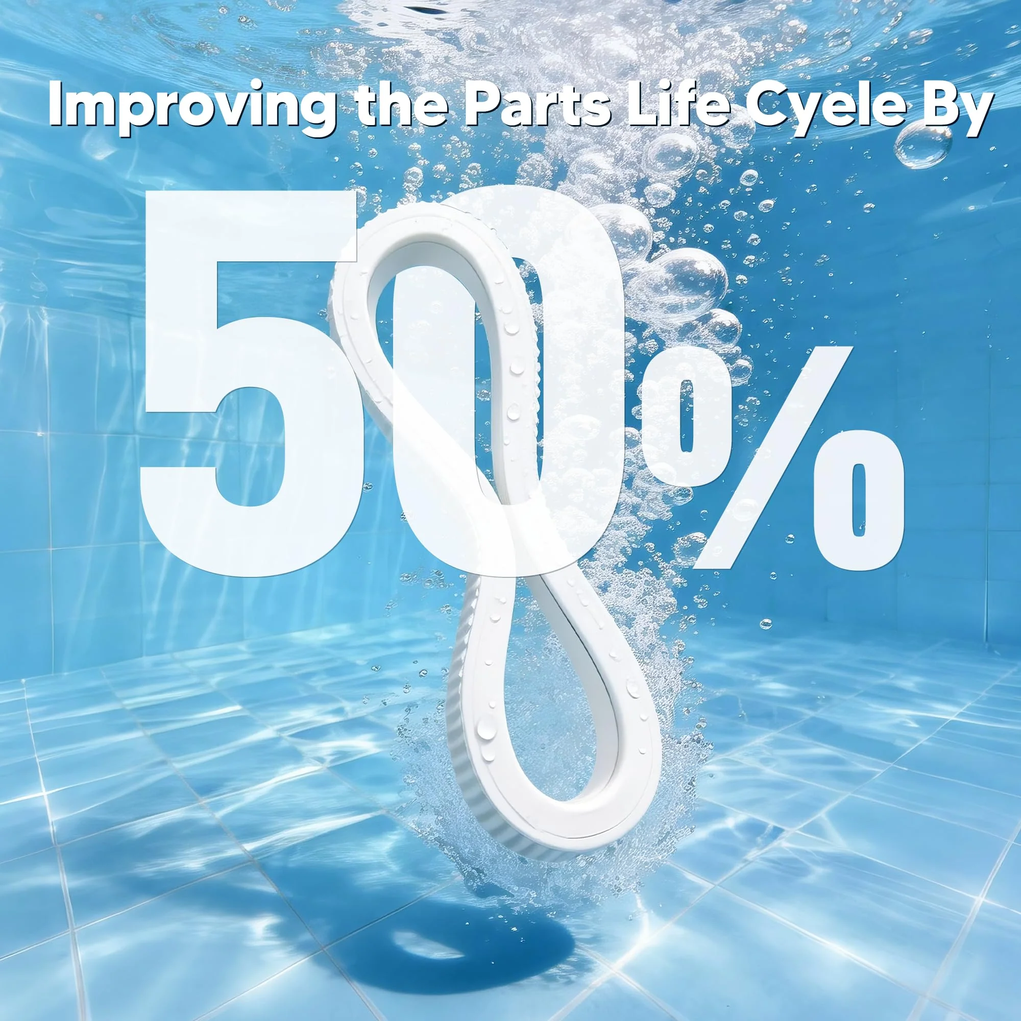 Funmit Upgraded Rubber Tire with Treads LLC1 Tire and 360007 Tire Replacement for Pentair Legend Pool Cleaner Wheel Rubber Tires Automatic Pool and Spa Cleaner (4 Pack) - Image 7