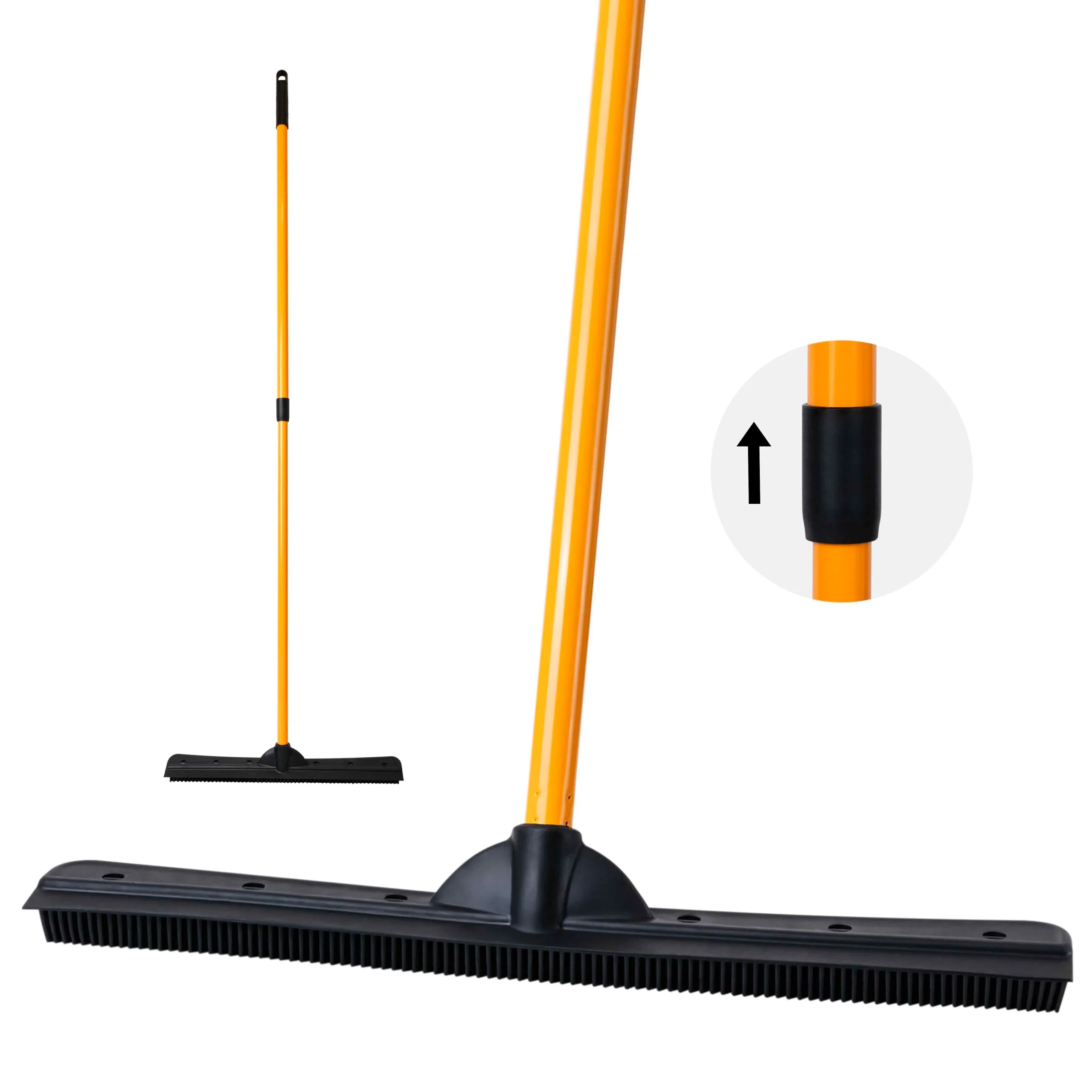 FURemover Pet Hair Removal Rubber Broom, 18" Broom Head