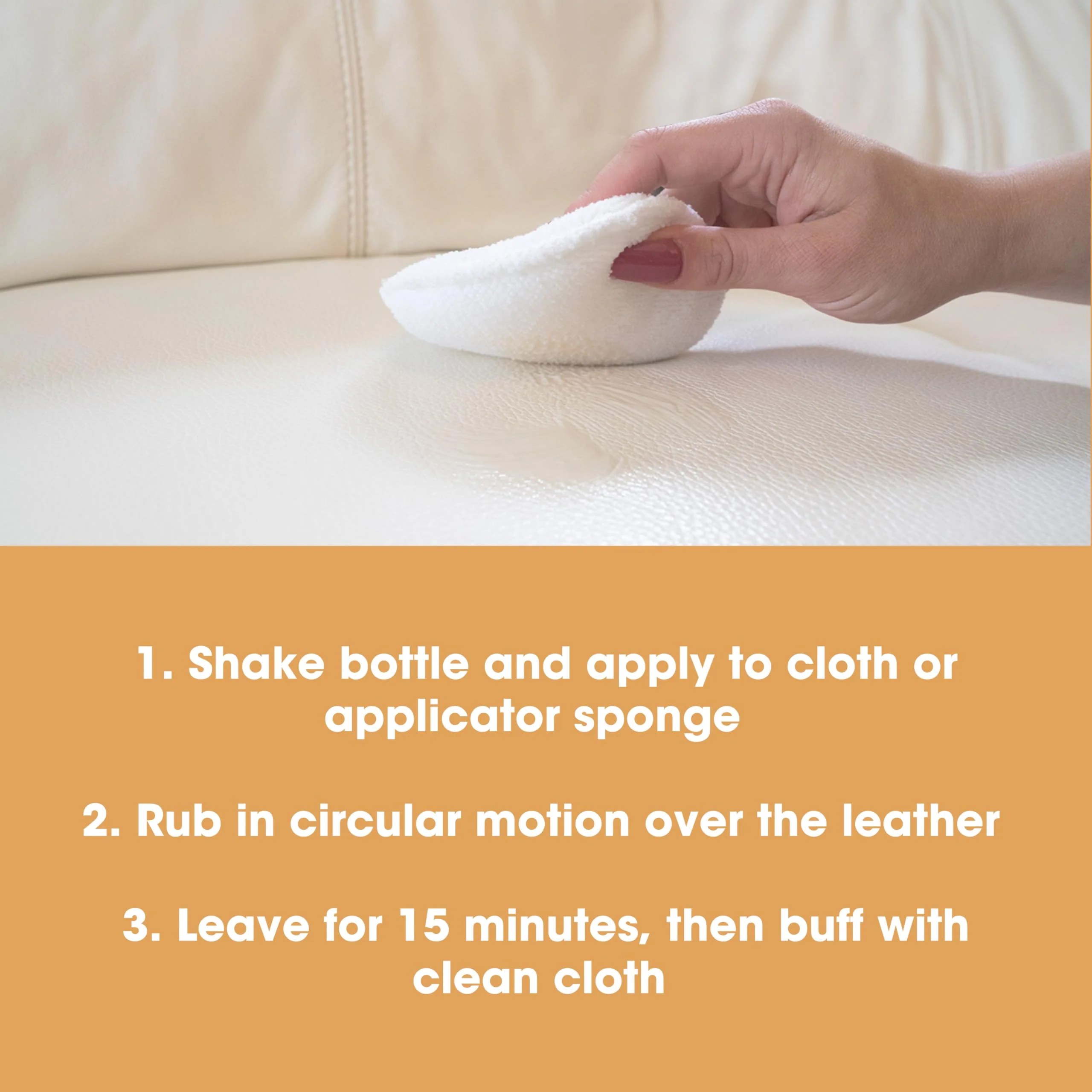 Furniture Clinic Leather Protection Cream | 2-in-1 Leather Conditioner & Waterproofing Protector for Furniture, Shoes, Car Seats & More | Prevent Stains while Nourishing | 17oz/ 500ml - Image 8
