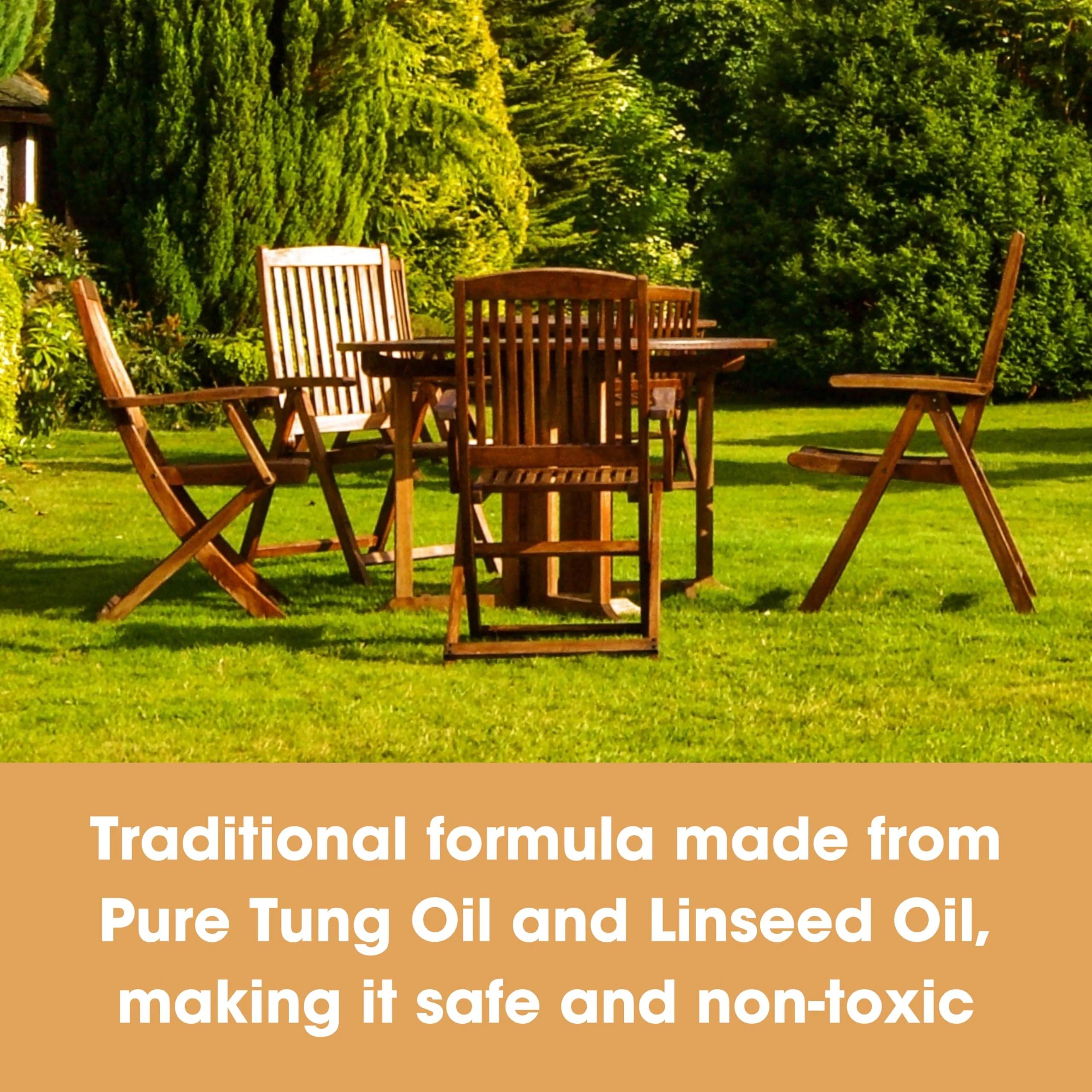 Furniture Clinic Teak Oil | Wood Oil Protects & Cleans Outdoor & Indoor Furniture, Boats, Shower Benches | Restore & Protect Wood, Prevent Drying & Other Damage | Natural Matte Finish | 17oz/500ml - Image 2