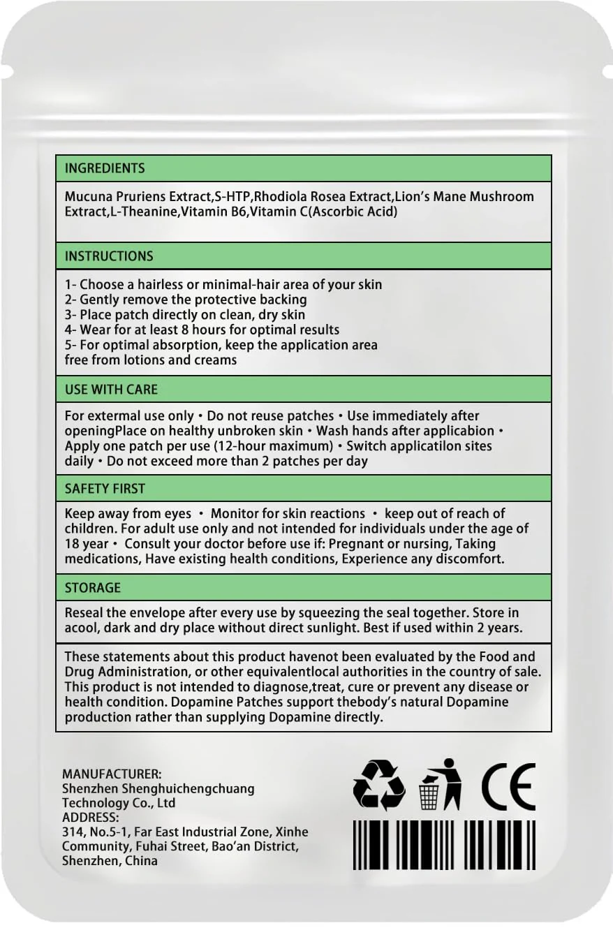 FUTHRI Dopamine Patches,Vegan, 60 Count | Mood Boost & Positivity Support | Mood Support Patches for Daily Mental Wellness, Plant-Based Formula, Supports Dopamine & Serotonin Balance for Women & Men - Image 2