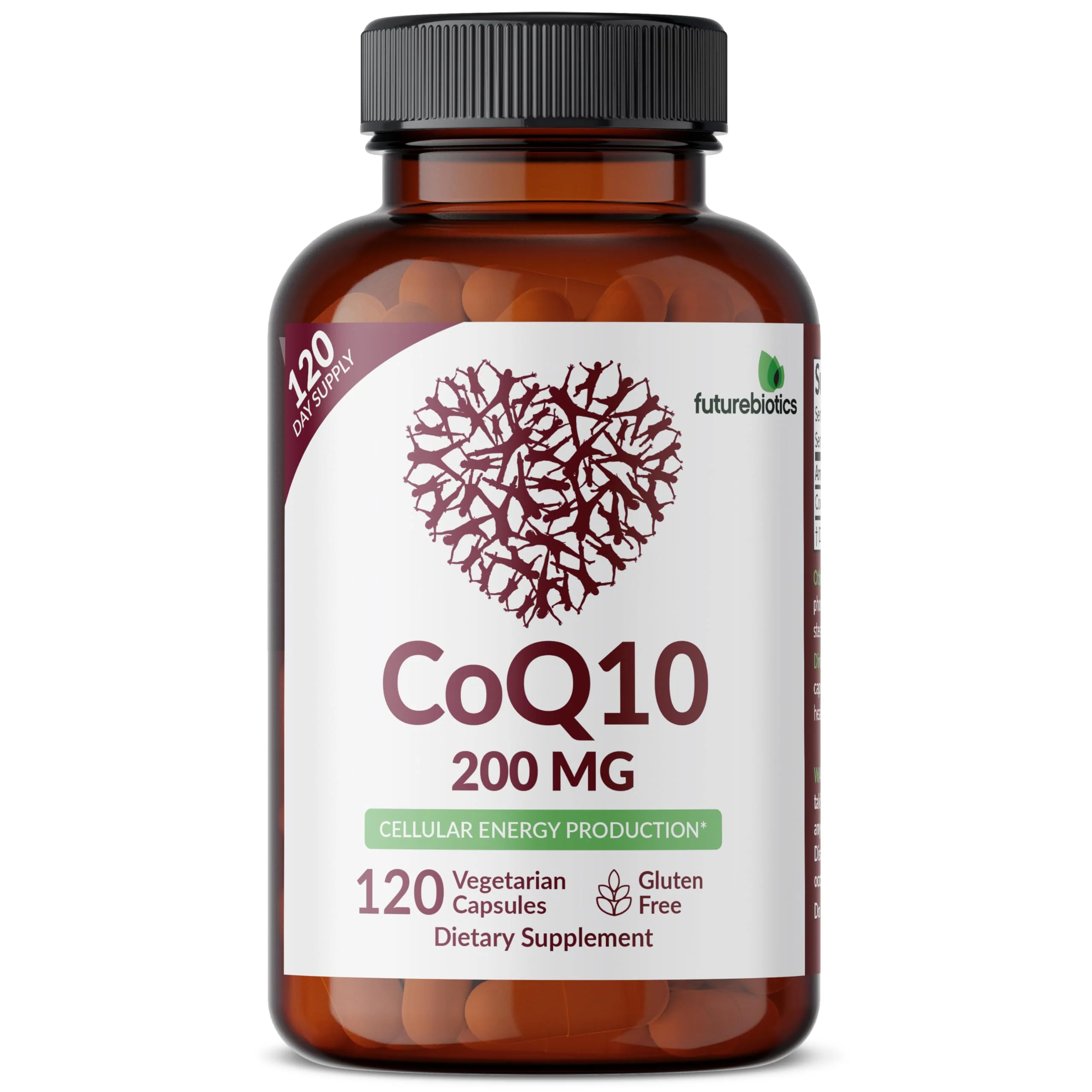 Futurebiotics CoQ10 200 MG Cellular Energy Production, 120 Vegetarian Capsules - Image 5