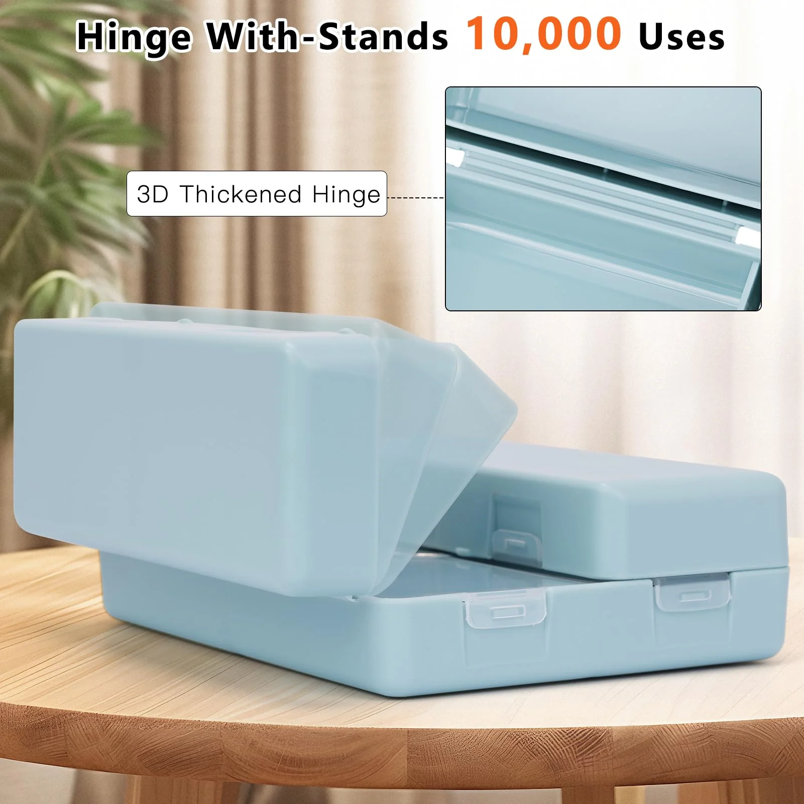 FYY 2PCS 7 Day Pill Box Organiser, Travel Pill Case, [Folding Design][Large Capacity] Portable Pill Dispenser Container for Vitamins, Cod Liver Oil, Supplements, Medication Large + Small Pink - Image 6