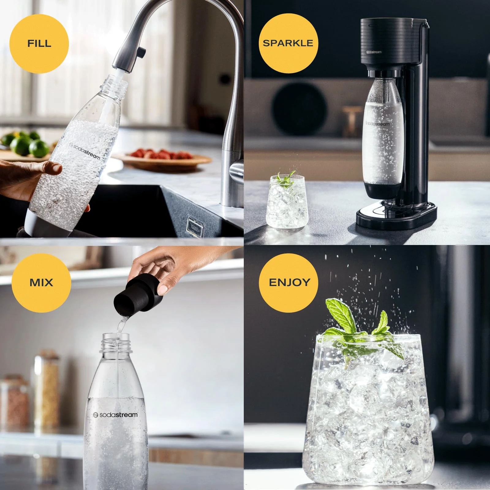 Gaia Black Sparkling Water Machine - Image 3