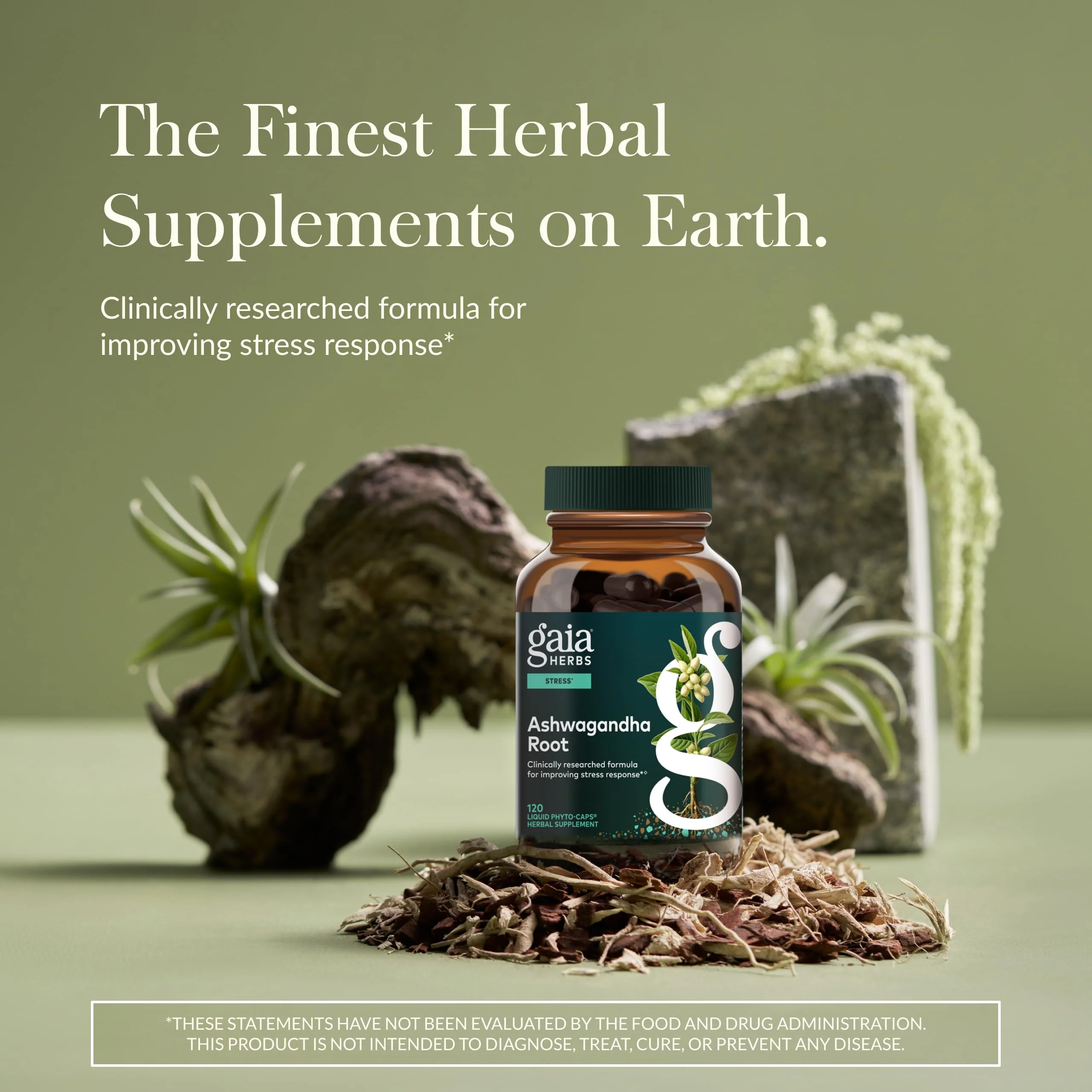 Gaia Herbs Ashwagandha Root - Stress Relief & Sleep Support Supplement - Supports Balanced Energy Levels & Positive Outlook* - 120 Vegan Liquid Phyto-Caps (60 Servings) - Image 2
