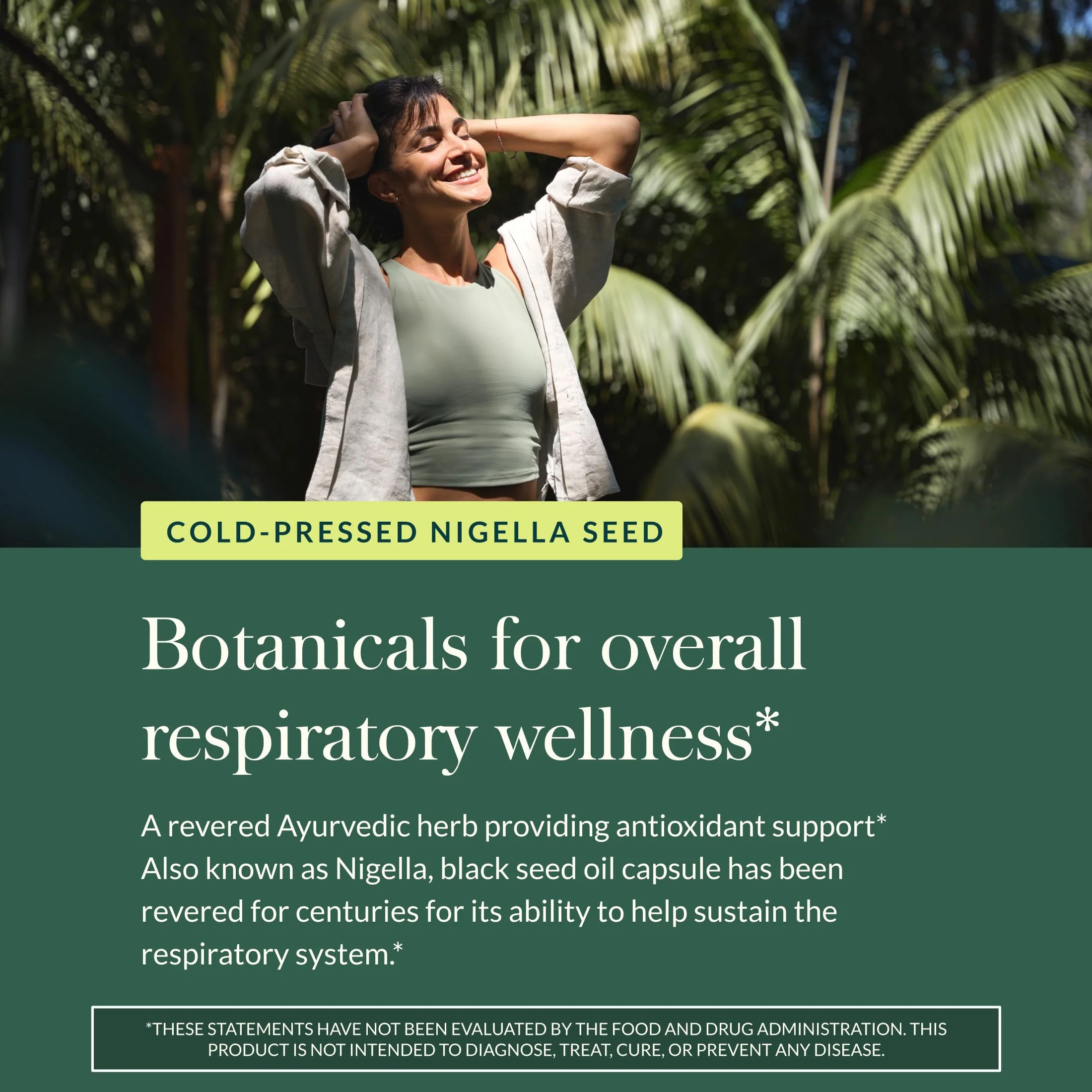 Gaia Herbs Black Seed Oil - Cold-Pressed Capsules with Nigella Seed Traditionally Used for Lung, Respiratory & Antioxidant Support* - Herbal Supplement - 60 Vegan Liquid Phyto-Caps (30 Servings) - Image 6