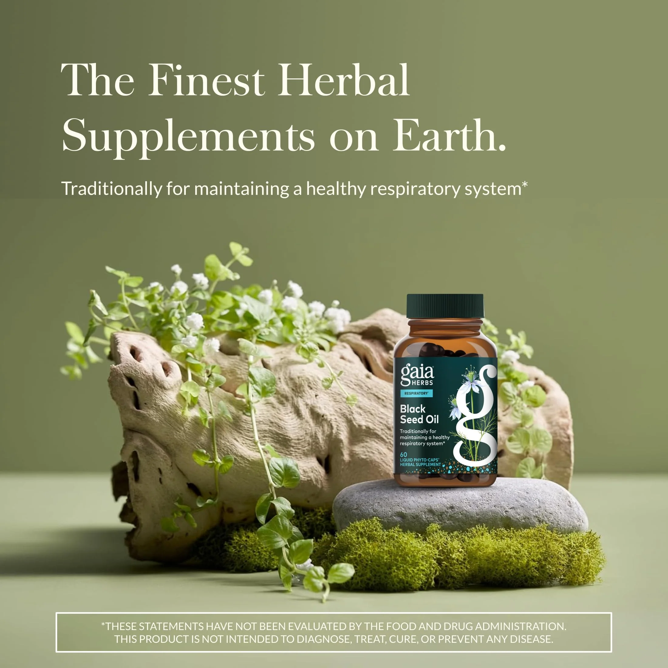 Gaia Herbs Black Seed Oil - Cold-Pressed Capsules with Nigella Seed Traditionally Used for Lung, Respiratory & Antioxidant Support* - Herbal Supplement - 60 Vegan Liquid Phyto-Caps (30 Servings) - Image 9
