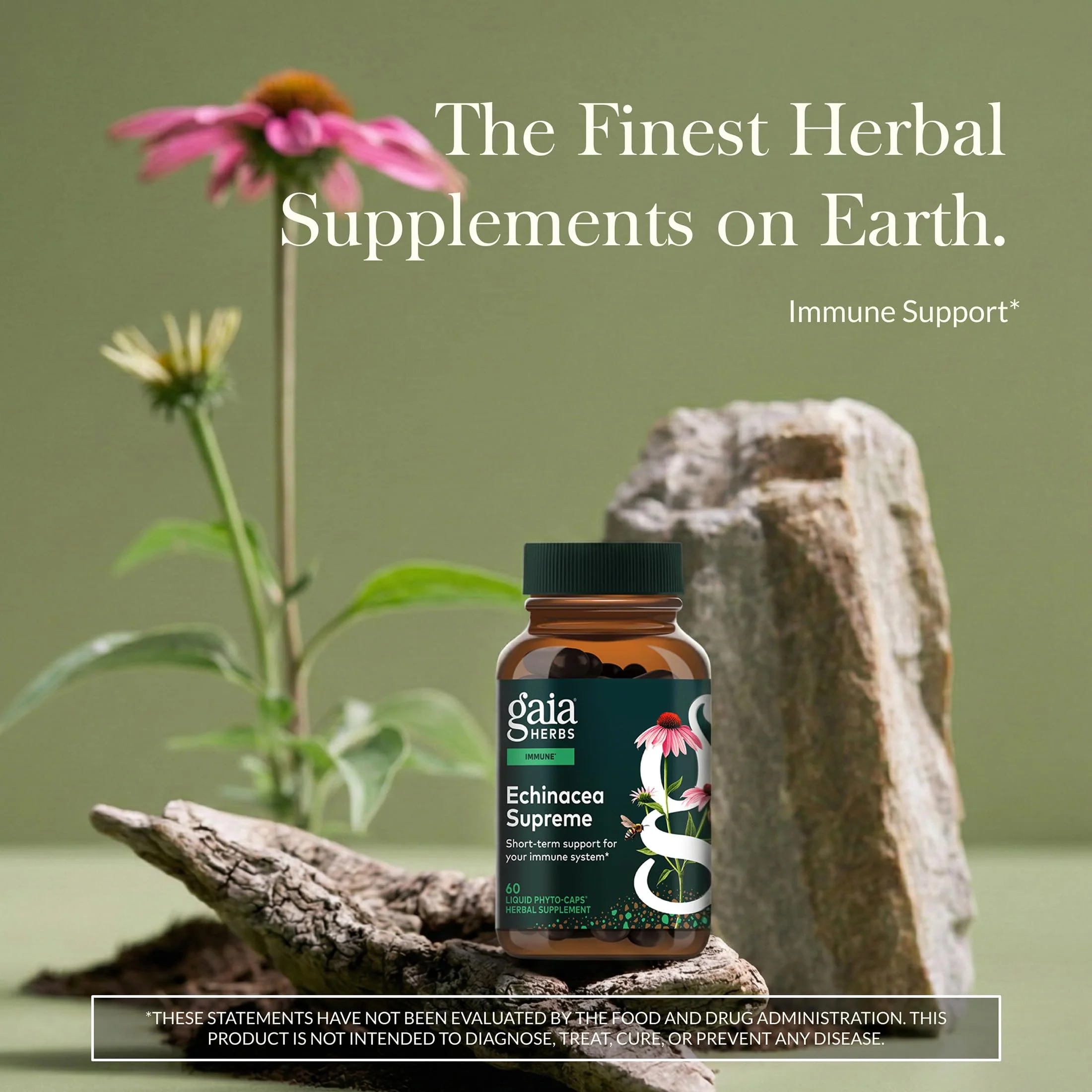 Gaia Herbs Echinacea Supreme - Immune Support Supplement - Echinacea Purpurea & Angustifolia Blend to Support Immune System* - 60 Vegan Liquid Phyto-Caps (30 Servings) - Image 9