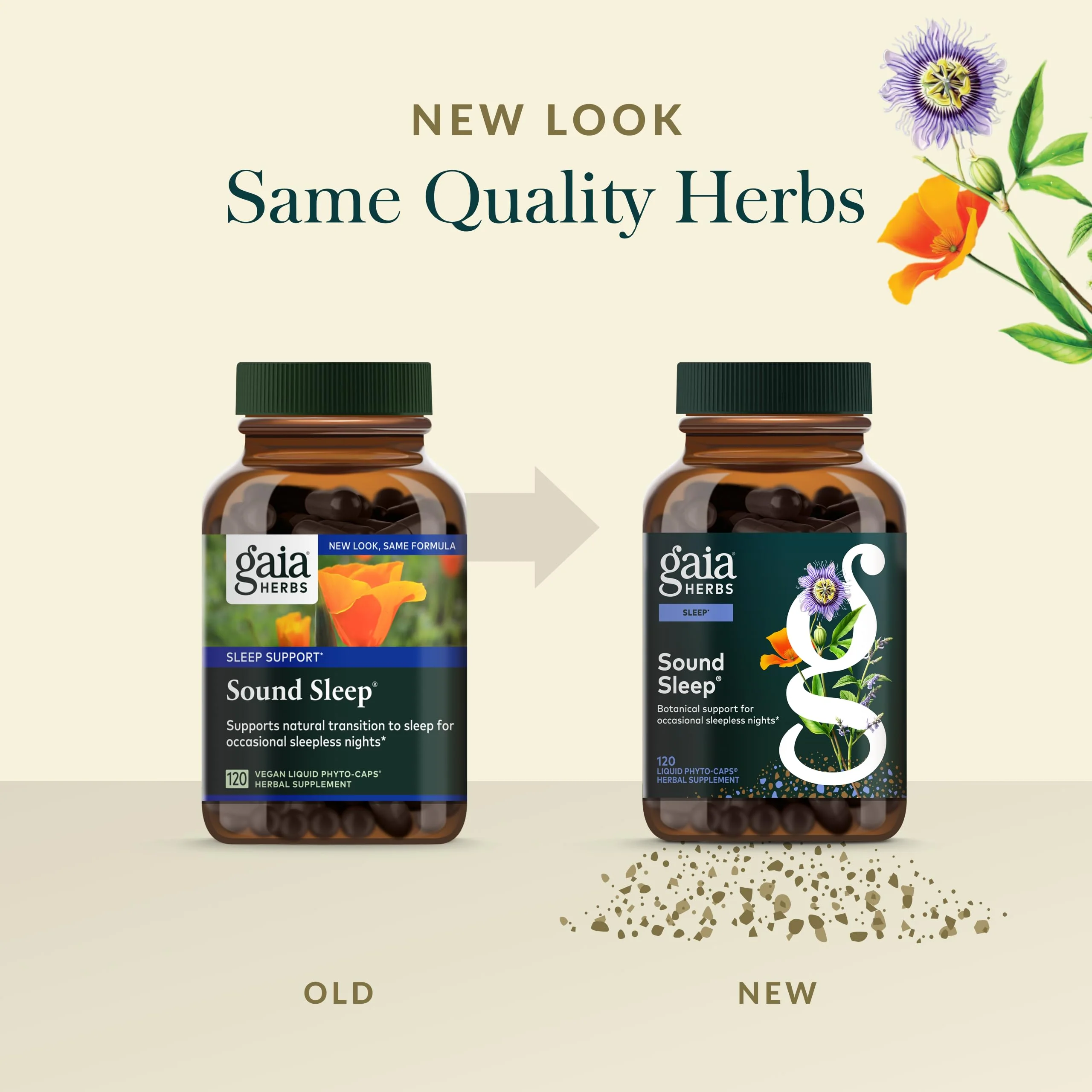 Gaia Herbs Sound Sleep - Sleep Support Supplement - Herbal, Plant-Powered Support for Calm & Relaxation* - Valerian Root, Passionflower & More - 120 Vegan Liquid Phyto-Capsules (40 Servings) - Image 5
