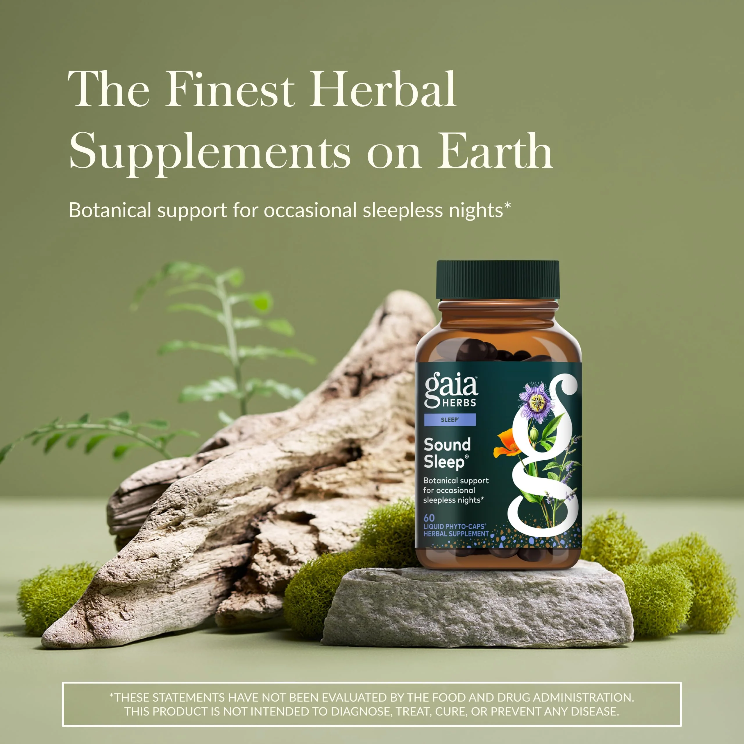 Gaia Herbs Sound Sleep - Sleep Support Supplement - Herbal, Plant-Powered Support for Calm & Relaxation* - Valerian Root, Passionflower & More - 120 Vegan Liquid Phyto-Capsules (40 Servings) - Image 9