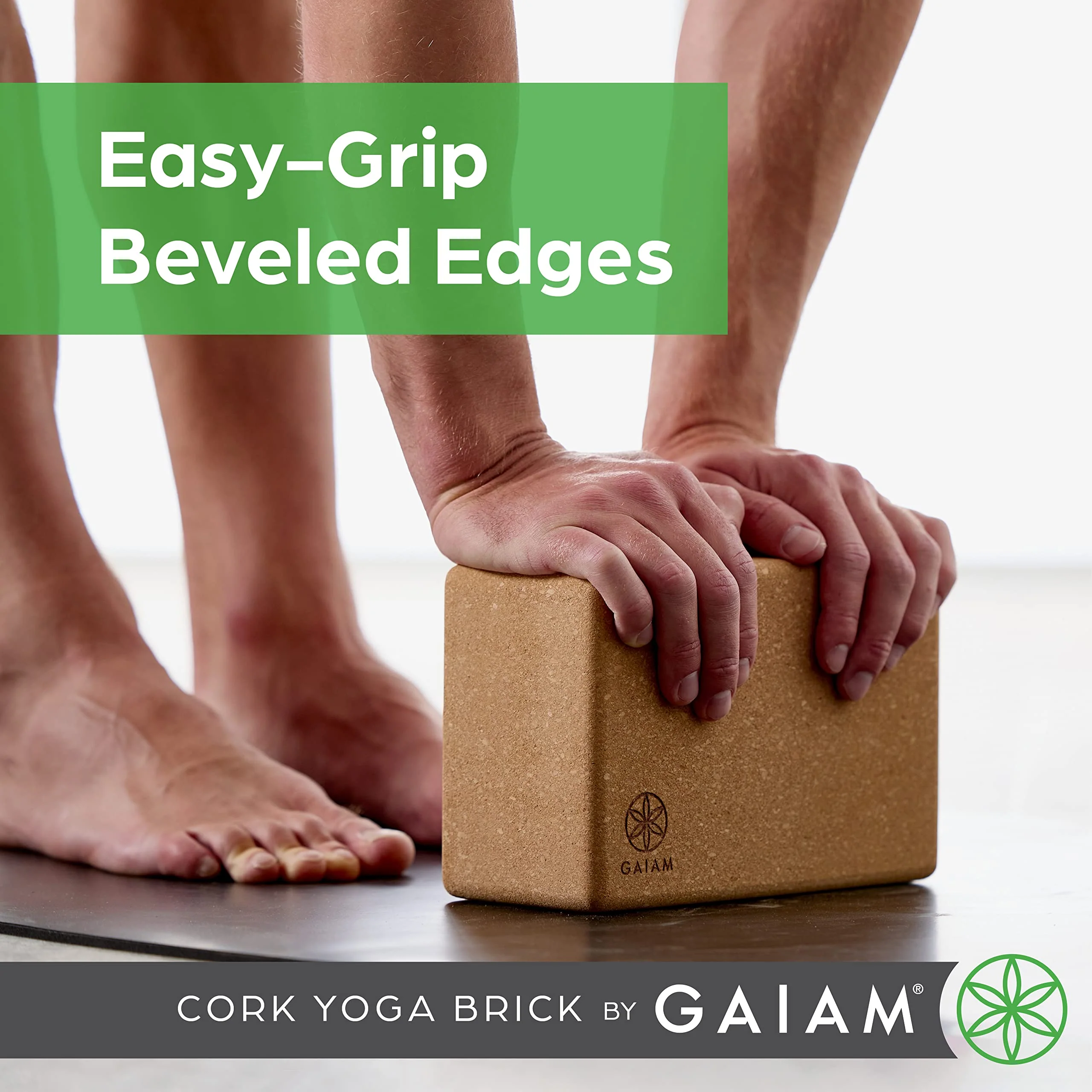 Gaiam Cork Yoga Block ��� 4x6x9 Inch, Natural Cork Block for Yoga, Pilates, Stretching, Balance, Gym, Home Workout, Meditation, Non-Slip, High-Density, Rounded Edges for Enhanced Poses and Flexibility - Image 4