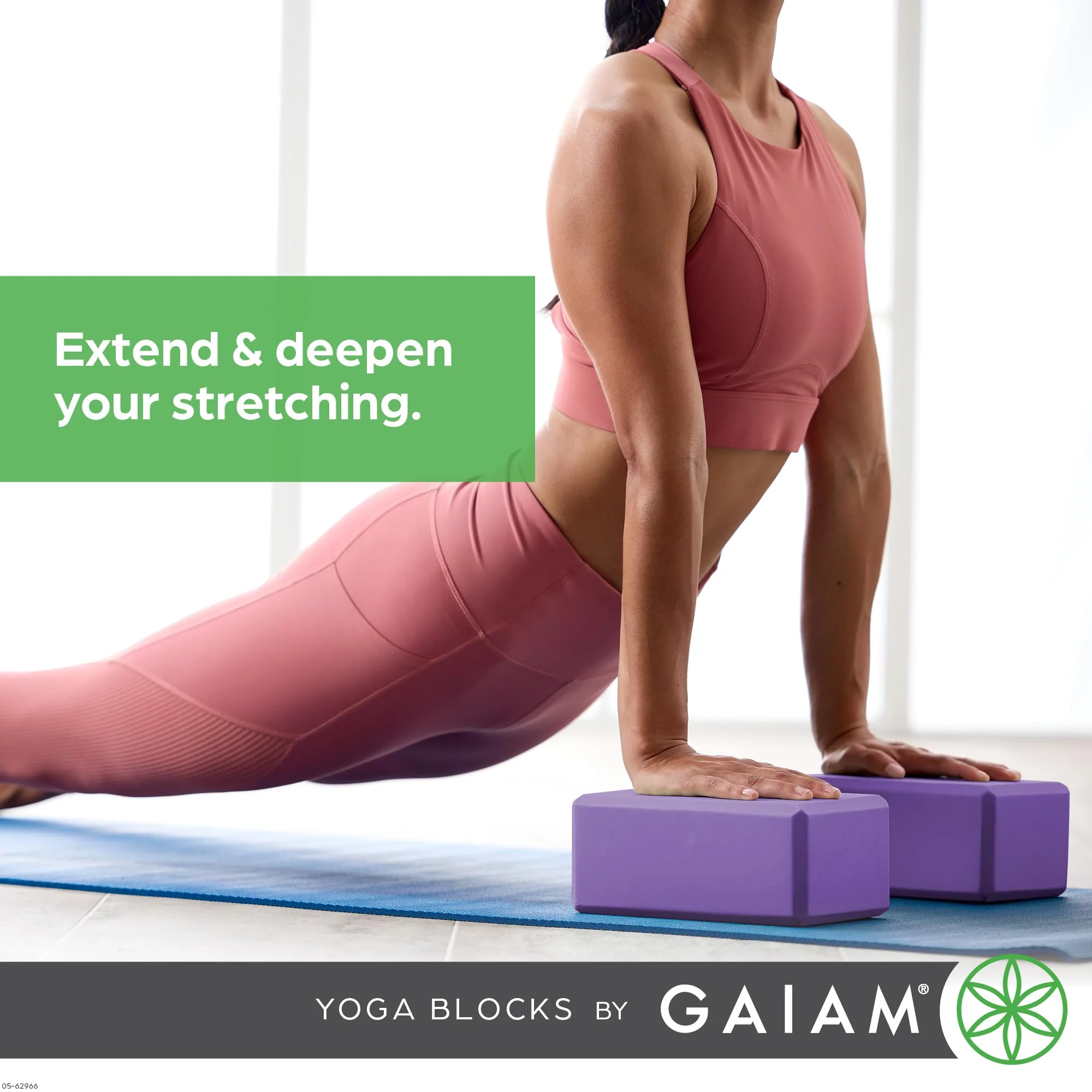 Gaiam Yoga Block - Supportive Latex-Free Eva Foam - Soft Non-Slip Surface with Beveled Edges for Yoga, Pilates, Meditation - Yoga Accessories for Stability, Balance, Deepen Stretches - Image 7