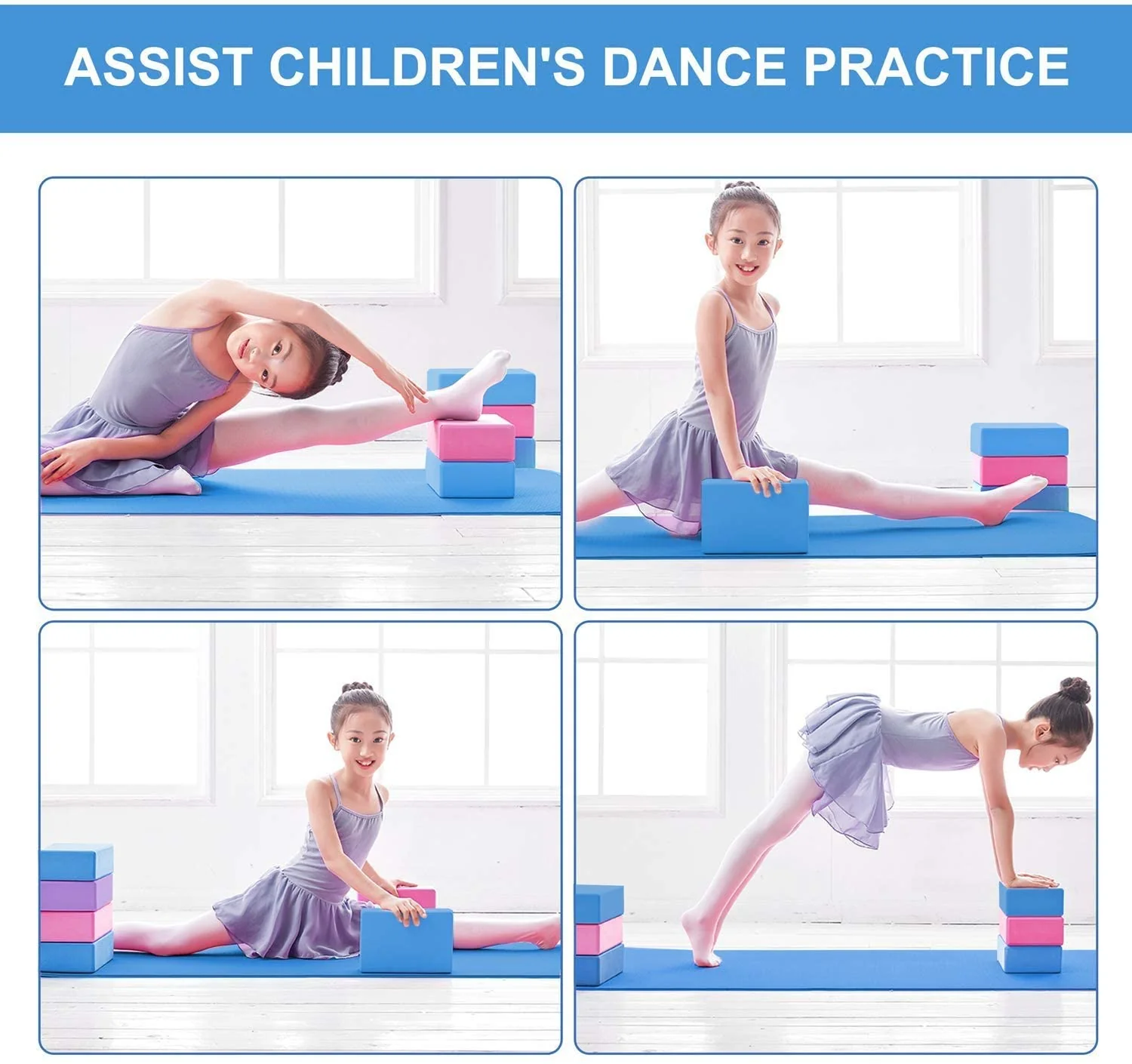 Gaiam Yoga Block - Supportive Latex-Free Eva Foam - Soft Non-Slip Surface with Beveled Edges for Yoga, Pilates, Meditation - Yoga Accessories for Stability, Balance, Deepen Stretches - Image 2