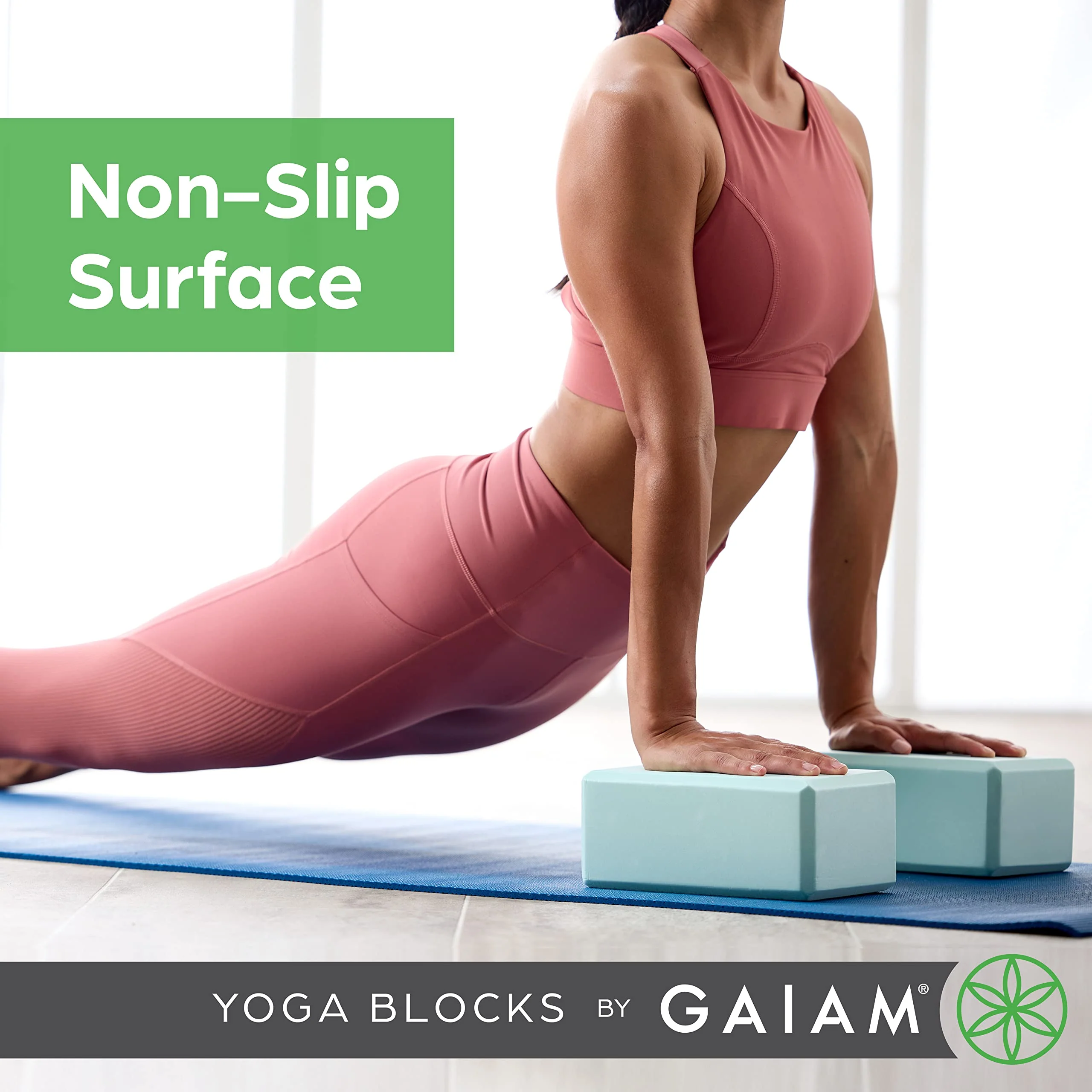 Gaiam Yoga Block - Supportive Latex-Free Eva Foam - Soft Non-Slip Surface with Beveled Edges for Yoga, Pilates, Meditation - Yoga Accessories for Stability, Balance, Deepen Stretches - Image 5