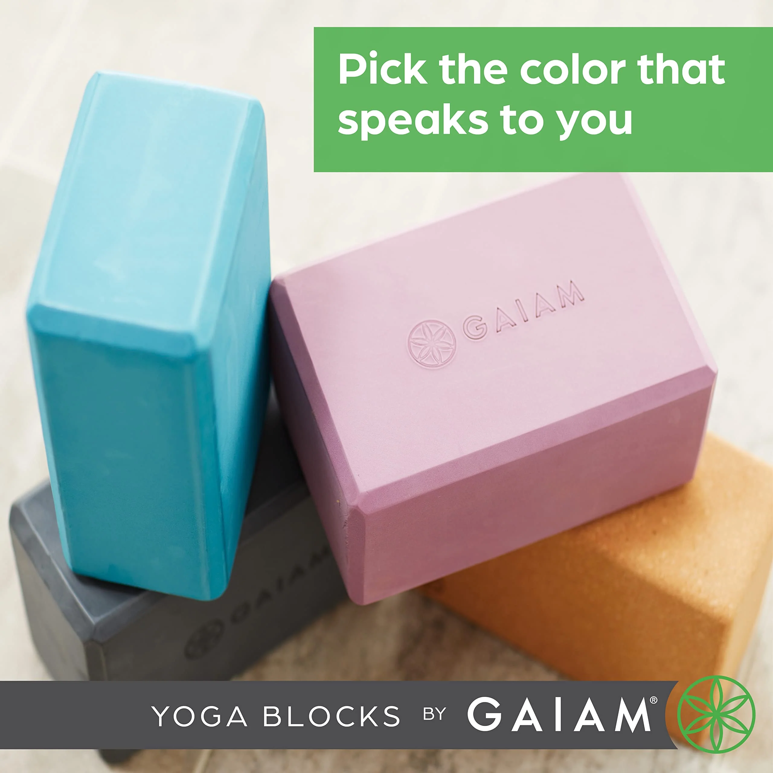 Gaiam Yoga Block - Supportive Latex-Free Eva Foam - Soft Non-Slip Surface with Beveled Edges for Yoga, Pilates, Meditation - Yoga Accessories for Stability, Balance, Deepen Stretches - Image 7
