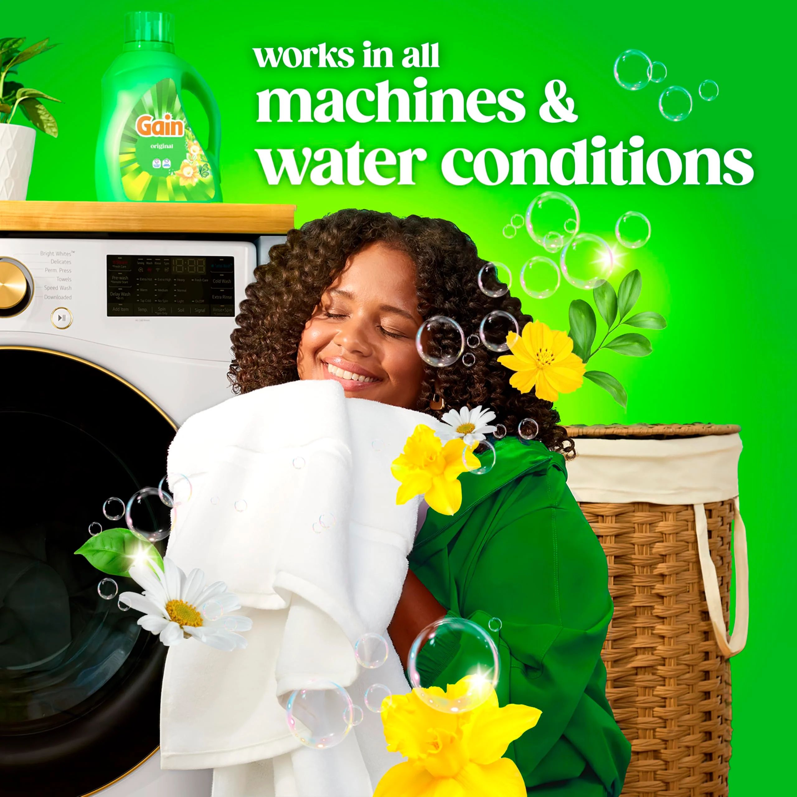 Gain Liquid Laundry Detergent, Original Scent, 177 fl oz, Freshness + Odor Fighting, Laundry Detergent Liquid Soap, HE compatible, 134 loads (Packaging May Vary) - Image 9