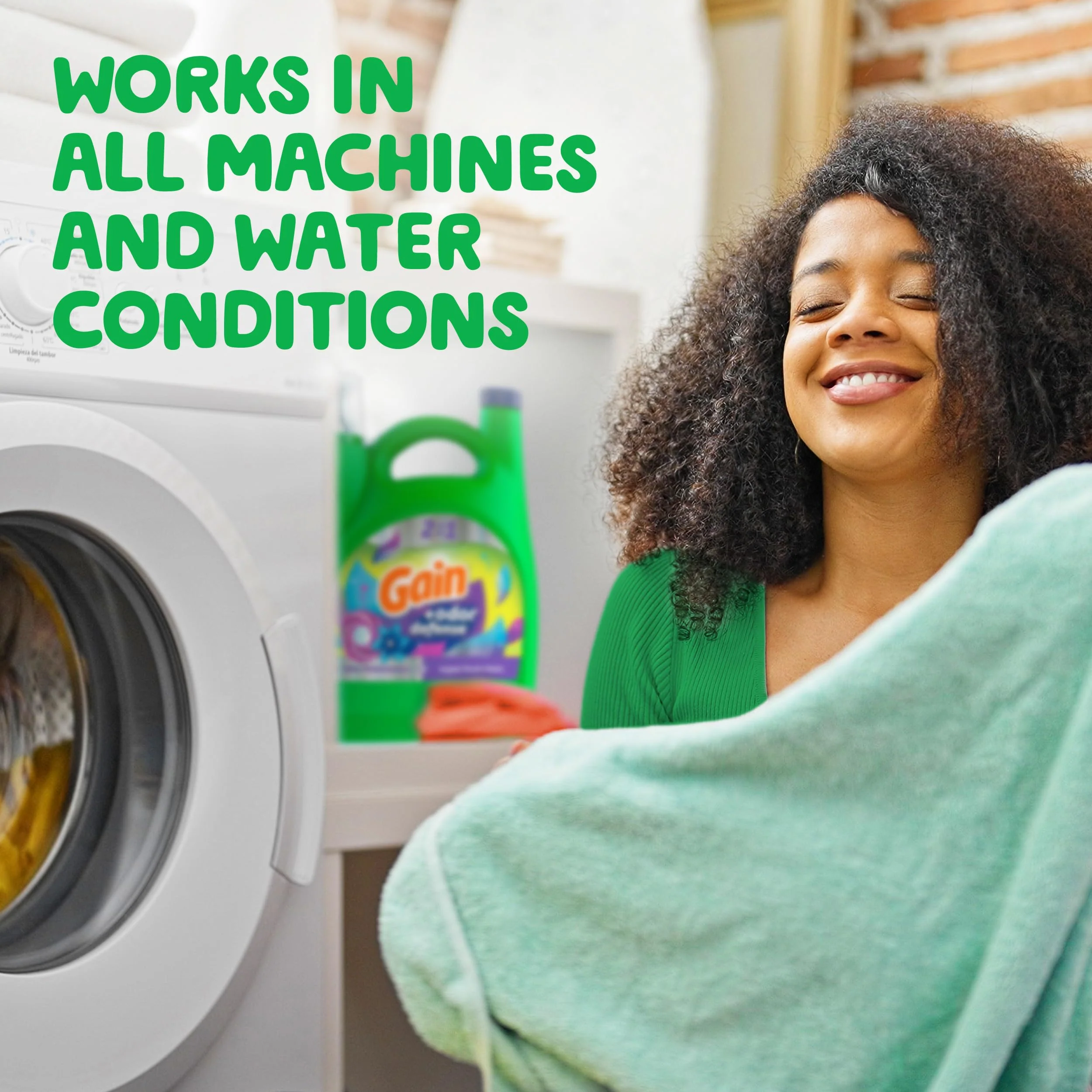 Gain + Odor Defense Liquid Laundry Detergent, Super Fresh Blast Scent, 184 fl oz, 128 Loads, HE Compatible - Image 5