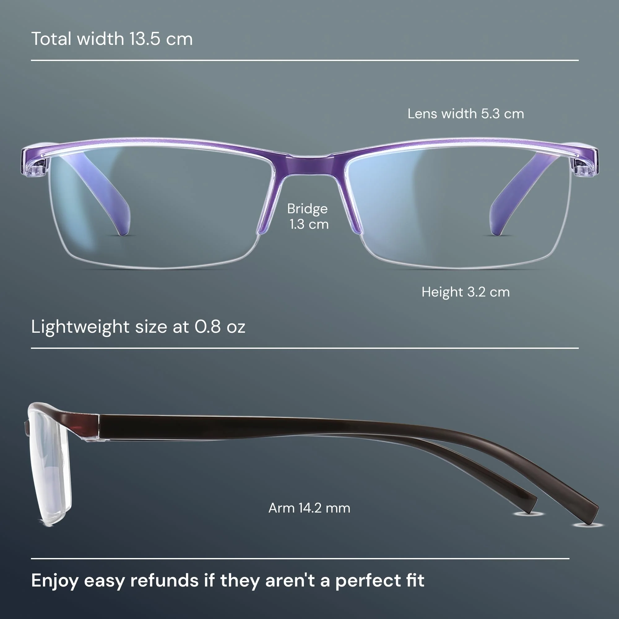 Gaoye 6 pack Executive Style Reading Glasses Men - Durable Readers with Blue Light Filtering - Comfortable Fit with TR90 Frames - Image 3