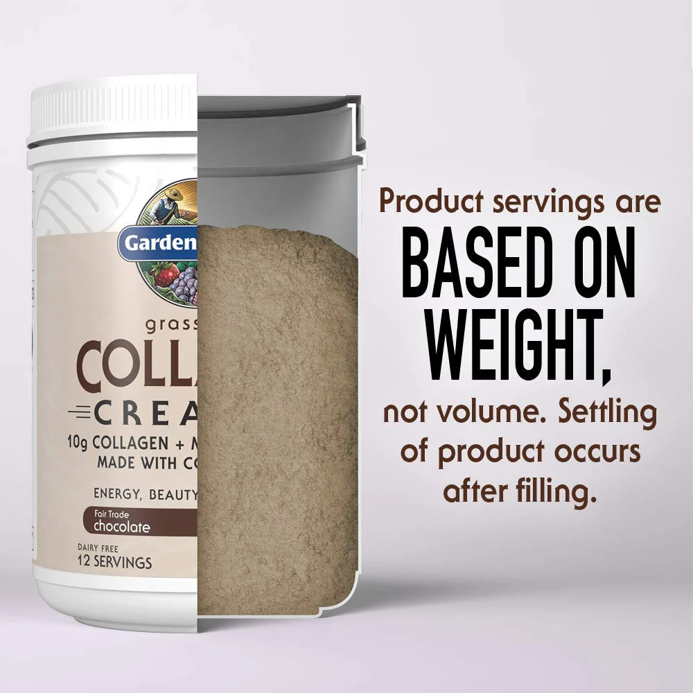 Garden of Life Grass Fed Collagen Creamer Powder - Chocolate, 12 Servings, Powder for Coffee Energy Beauty Joints, Collagen Peptides with Coconut MCTs, Keto Protein Supplements - Image 3