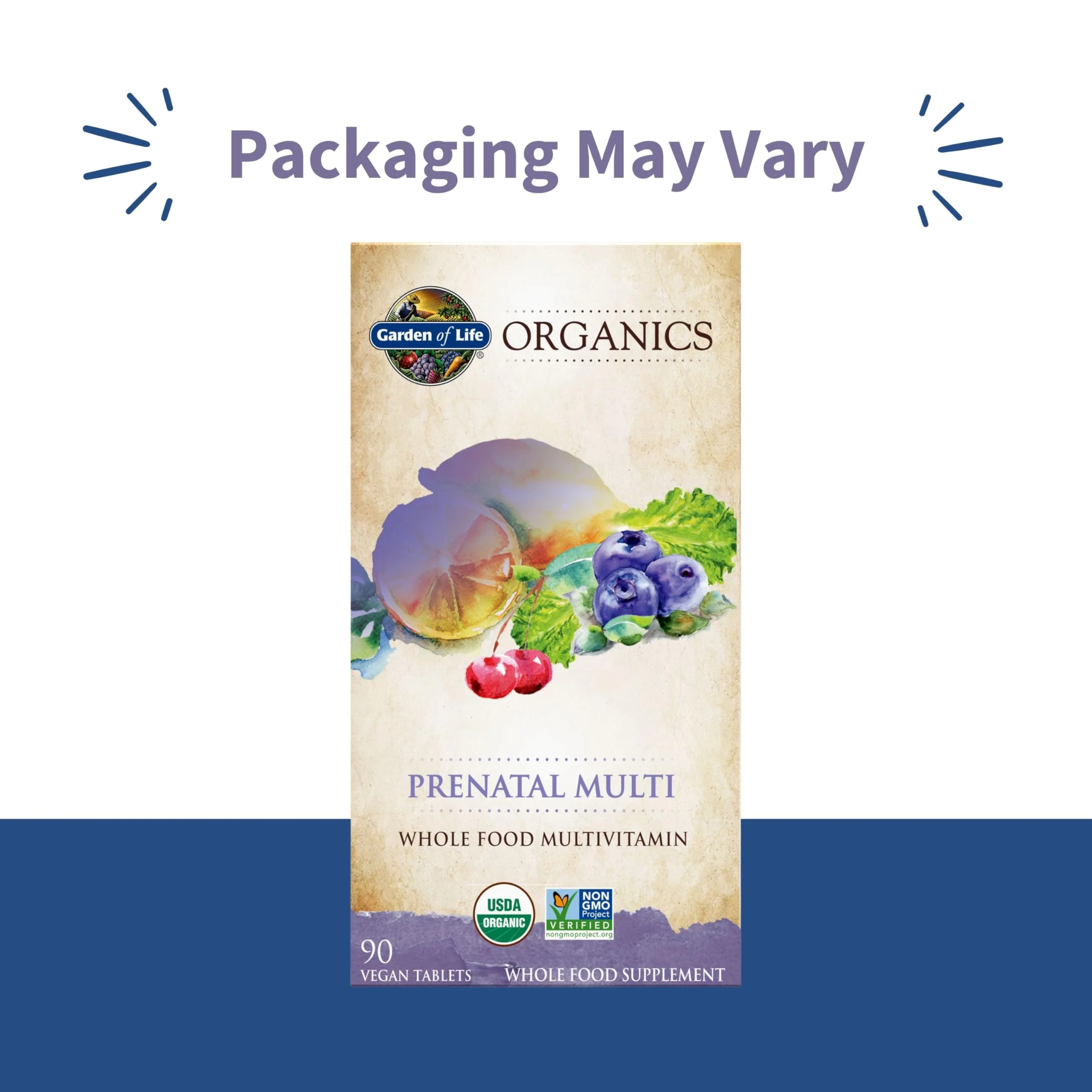 Garden of Life Organics Prenatal Multivitamin with Folate, B6, B12, D3 & Iron – Prenatal Vitamins for Women with Energy Metabolism Support for Healthy Fetal Development, Non-GMO, Vegan, 30 Servings - Image 2