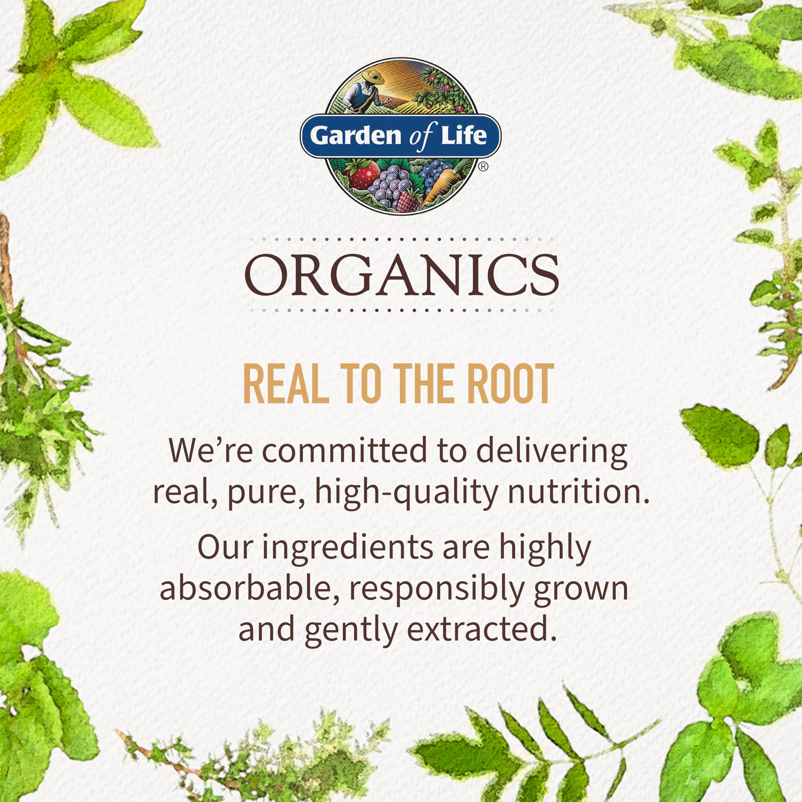 Garden of Life Organics Vitamins for Women 40+ - 60 Tablets, Womens Multi 40+, Vegan Vitamins for Women Over 40, Hormone & Breast Health Support Blend, Whole Food Womens Multivitamin - Image 7