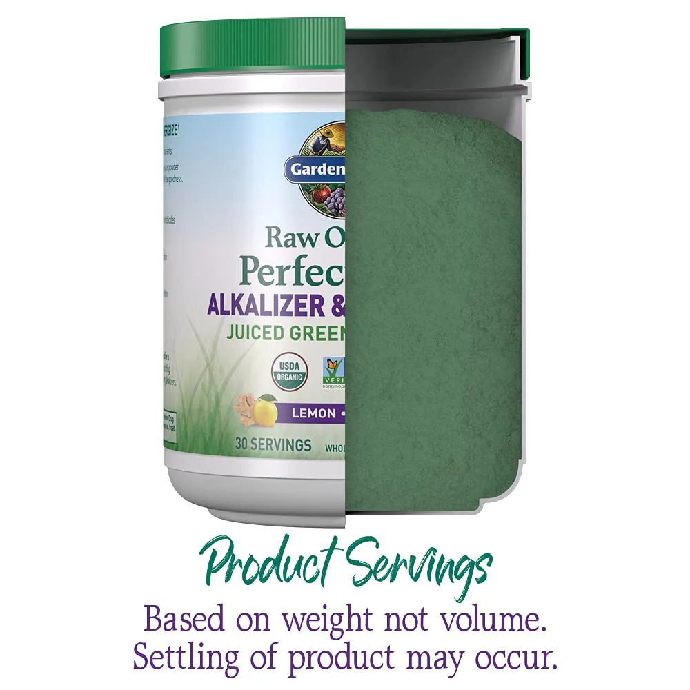 Garden of Life Raw Organic Perfect Food Alkalizer and Detoxifier, Lemon Ginger Flavored Superfood Powder Supplement, 30 Servings - Image 8