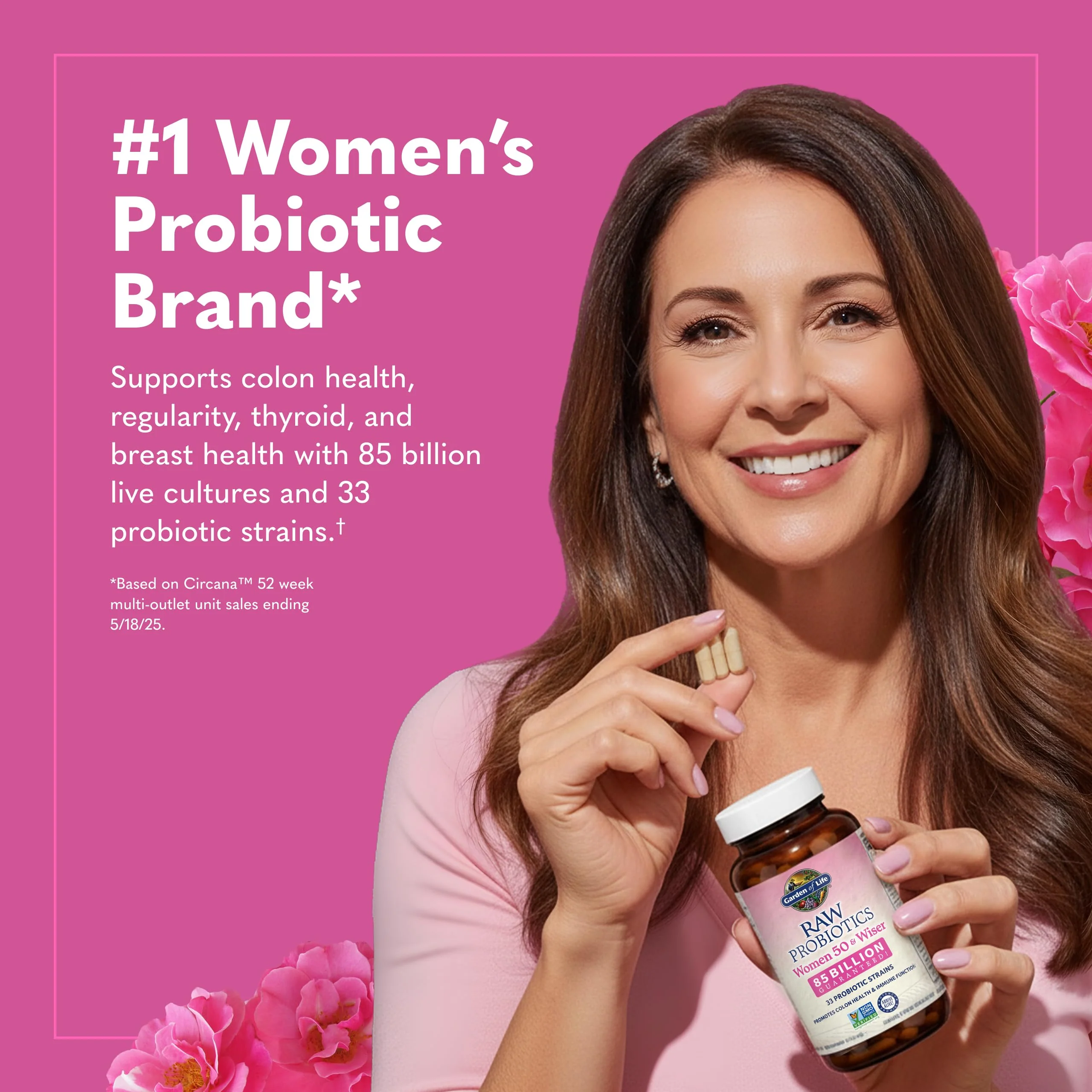 Garden of Life Raw Probiotics Women 50 & Wiser - 85 Billion Live Cultures - Probiotic Supplement with Bulgarian Yogurt & Eastern Europe Wild Kefir Culture - 90 Vegetarian Capsules - Image 10