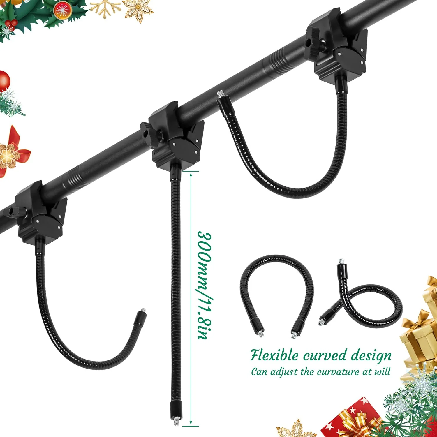 Garland Hanger for Front Door Frame, Adjustable Fits 18"-80" Doors（Large），Heavy-Duty Christmas Halloween Decoration Holder for Wreaths, Lights & More | No Screws, Drilling, Glue-Damage-Free - Image 5