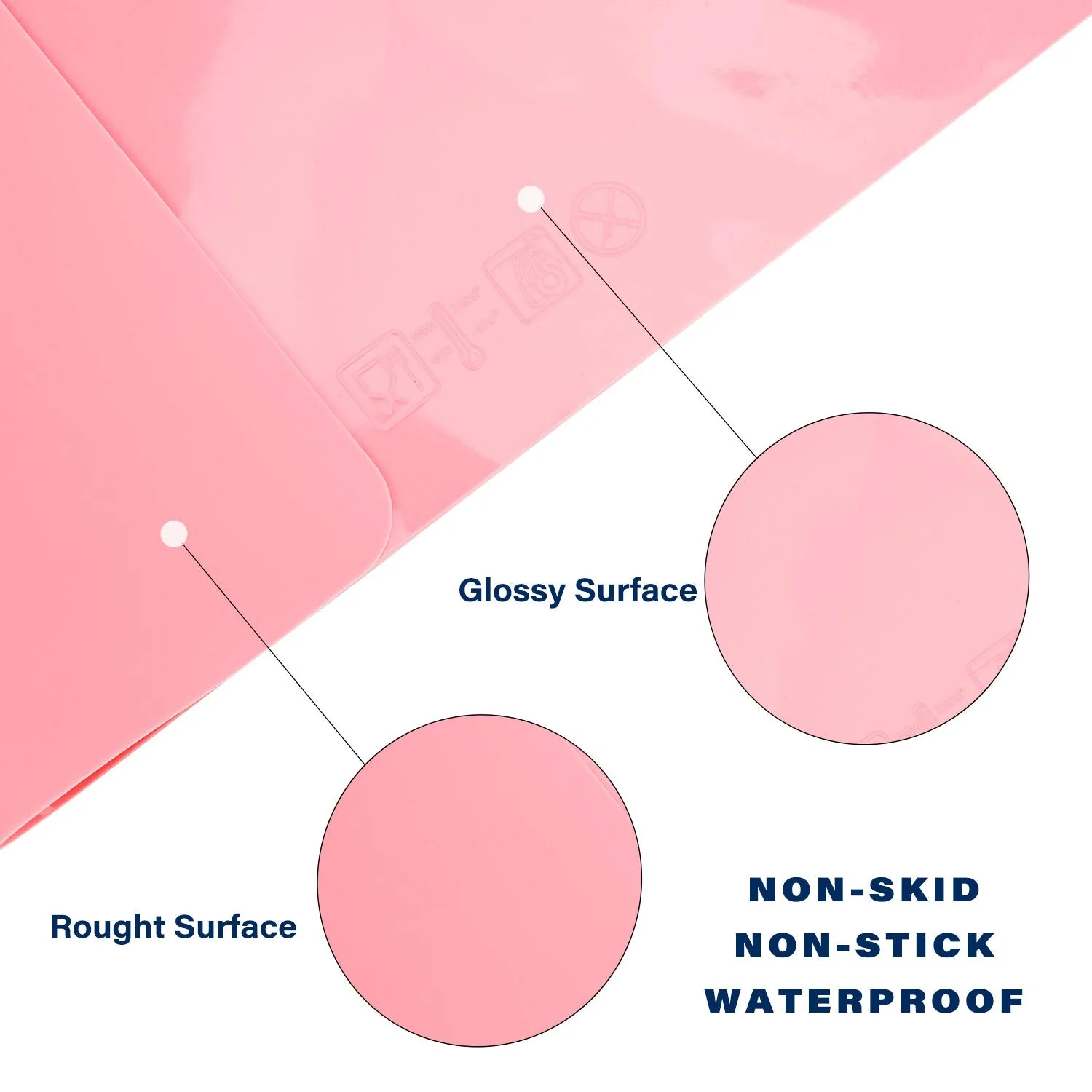 Gartful 23.6 x15.7 inch Resin Silicone Mats, X-Large Silicone Sheets for Jewelry Casting Molds, Nail Art, Acrylic Pouring, Nonstick Table Protector, Multipurpose Mat, Pink, Set of 2 - Image 6