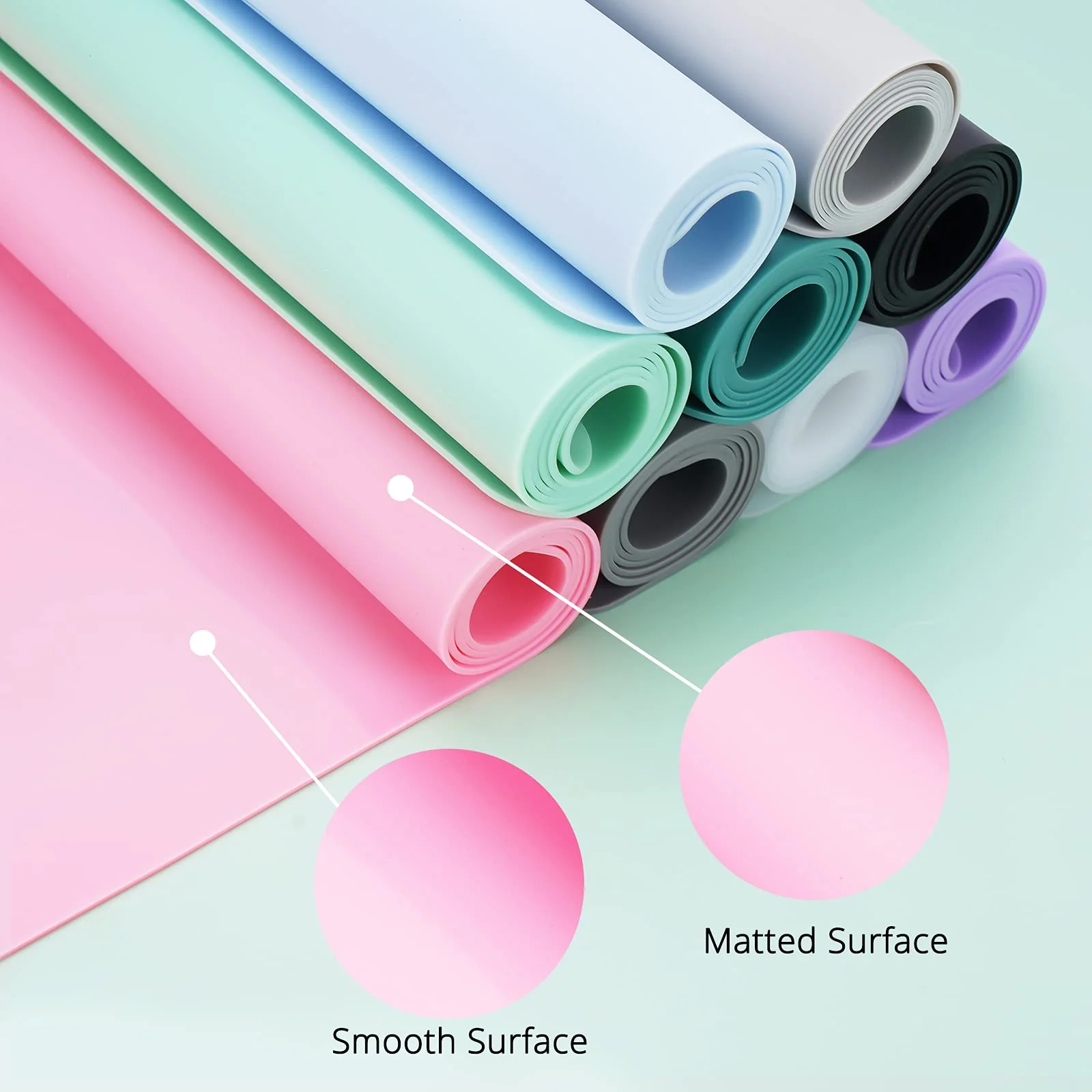 Gartful Silicone Mats for Kitchen Counter, Large Silicone Countertop Protector, Nonskid Heat Resistant Desk Saver Pad, Multipurpose Mat, Placemat (XL-28" x 20"x 0.06", Black) - Image 6