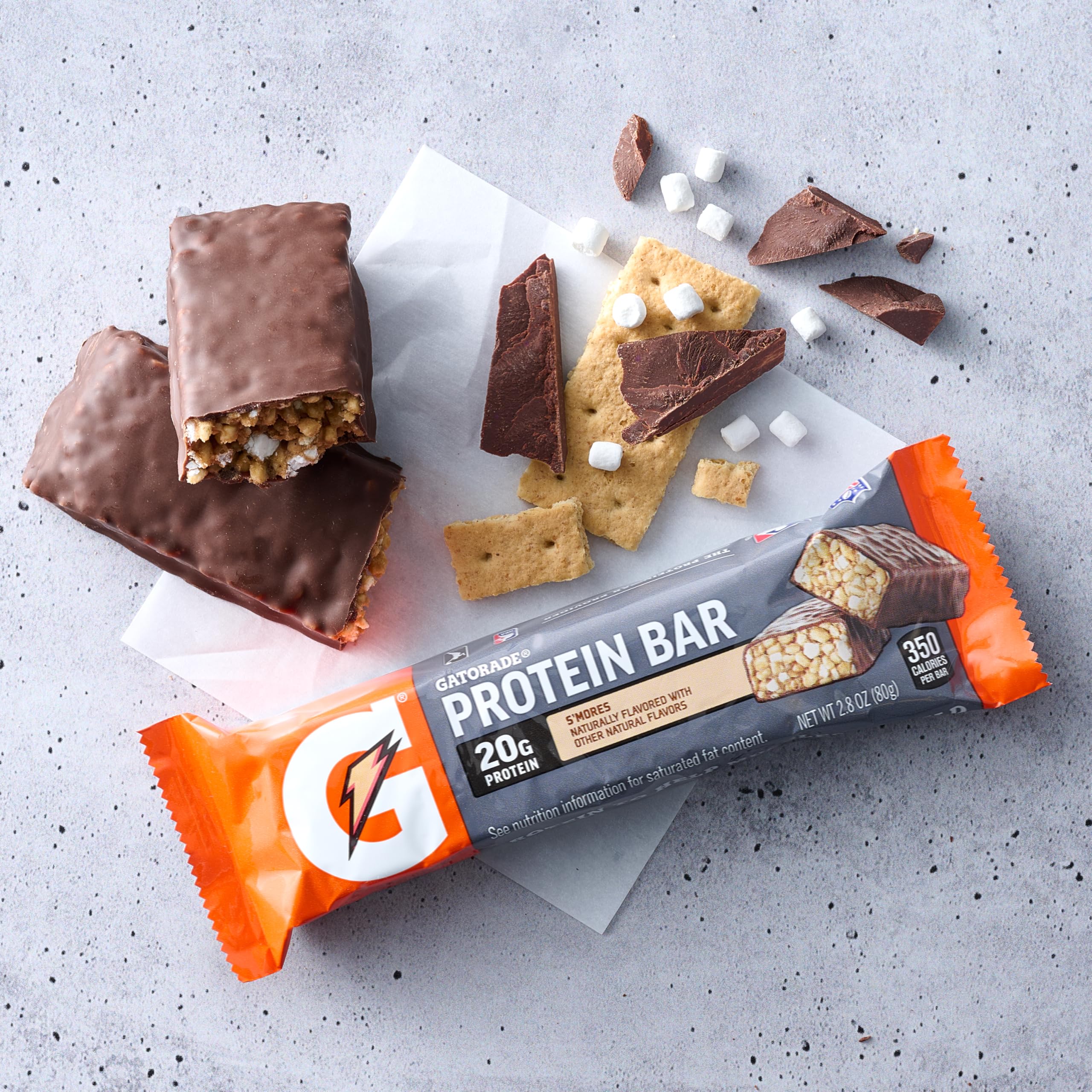 Gatorade Whey Protein Recover Bars, S'mores, 12 Count(Pack of 1) - Image 4
