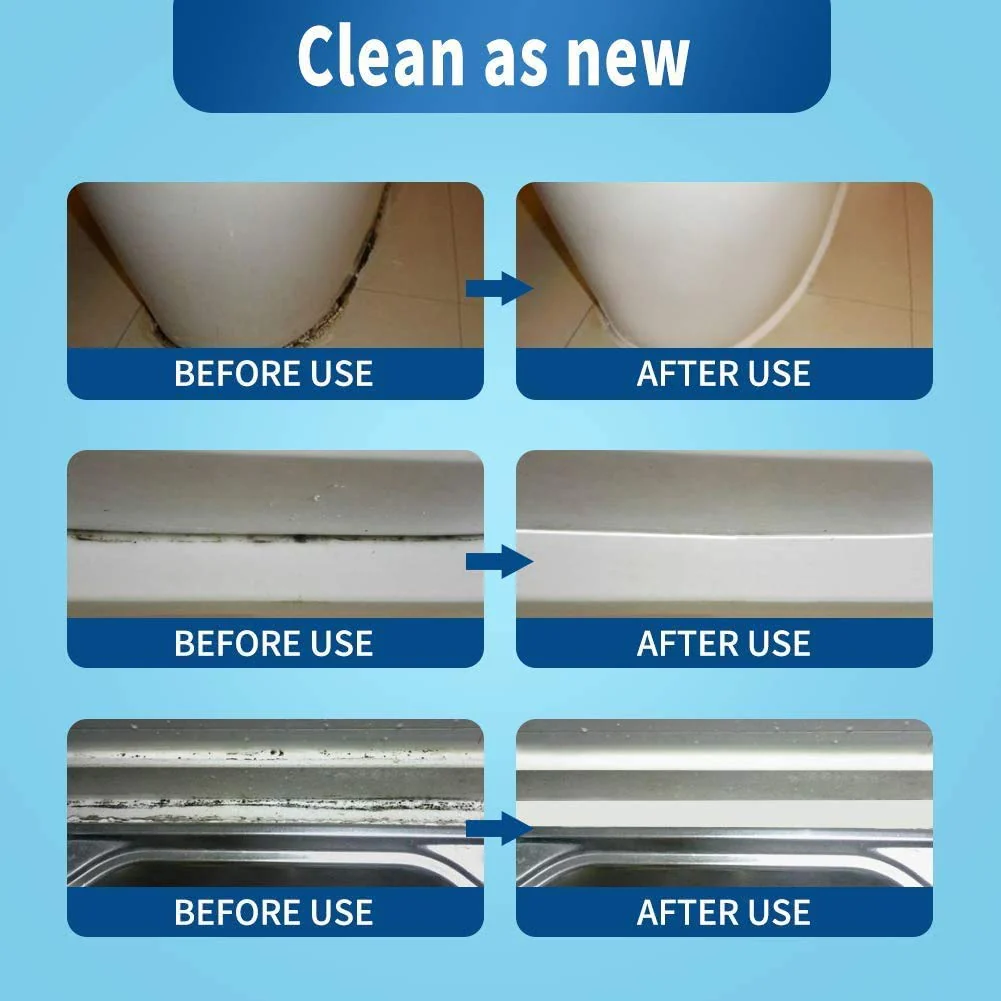 GELIVABLE Mold Mildew Cleaner Gel Household Cleaner for Wall Tiles Grout Sealant Bathroom Cleaning Home Kitchen Sinks Cleaning - 8 Fl.Oz(Pack of 1) - Image 2