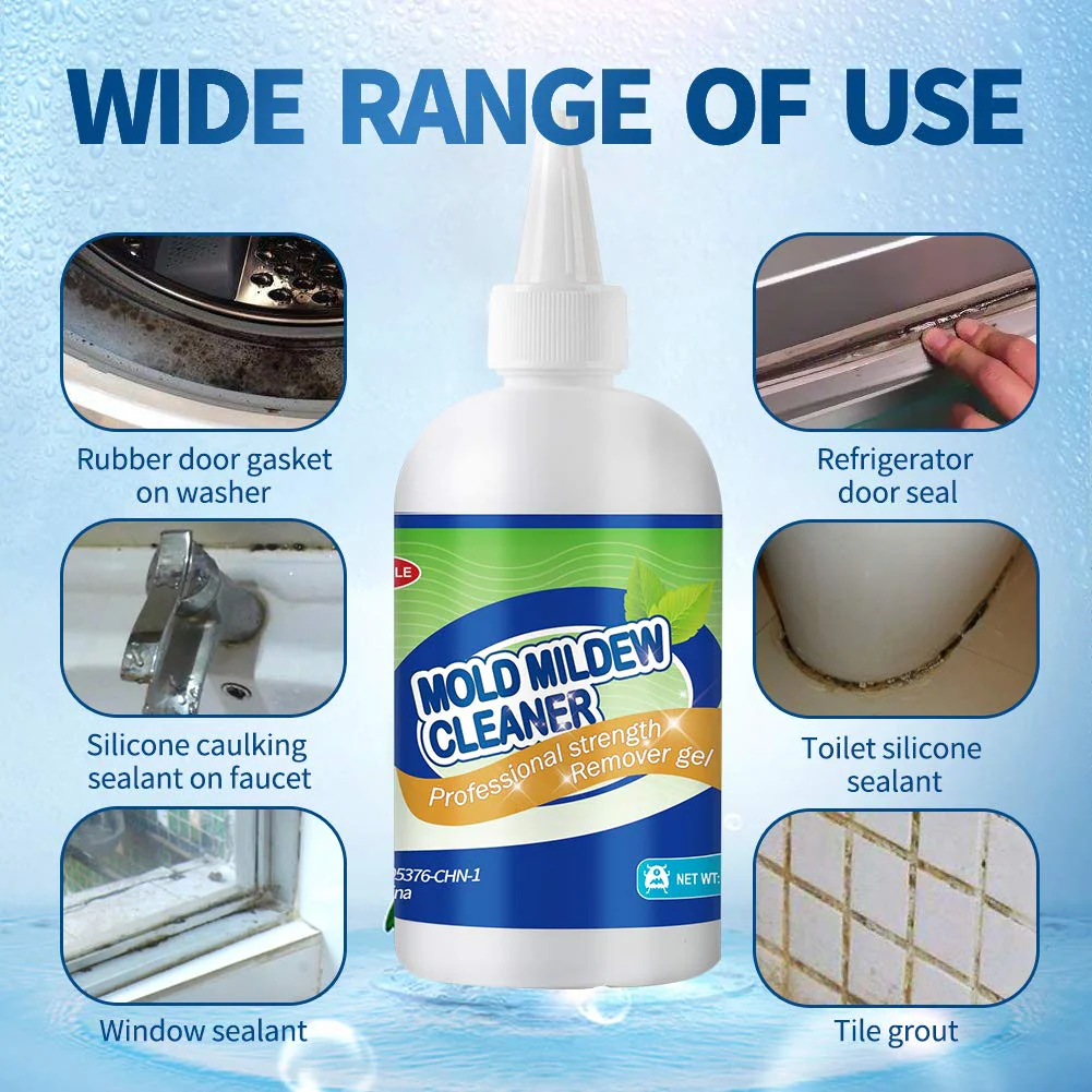GELIVABLE Mold Mildew Cleaner Gel Household Cleaner for Wall Tiles Grout Sealant Bathroom Cleaning Home Kitchen Sinks Cleaning - 8 Fl.Oz(Pack of 1) - Image 7