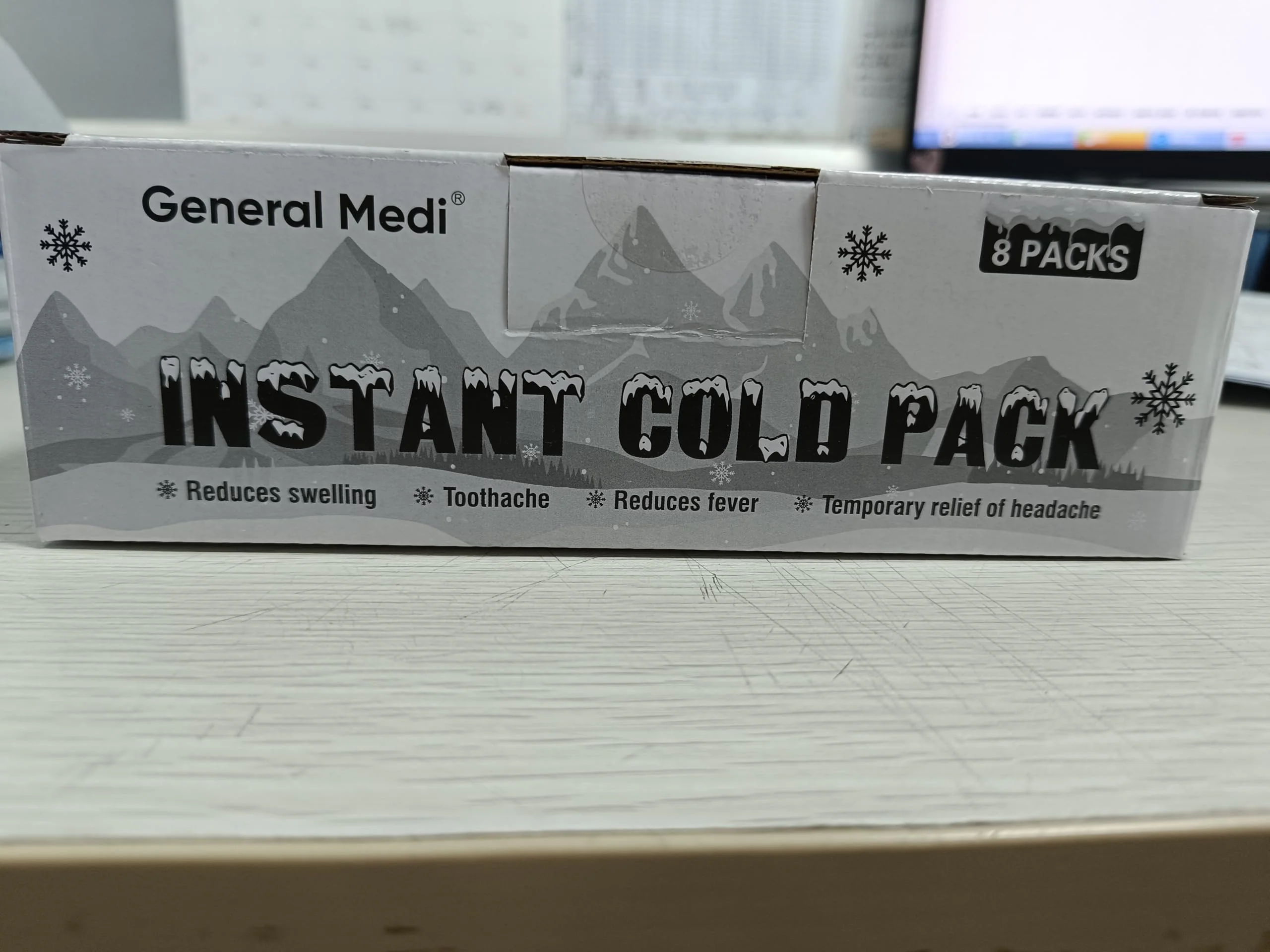 General Medi Instant Ice Cold Pack (4”x 5.5”) – 8 Packs Disposable Cold Therapy Ice Packs for Pain Relief, Swelling, Inflammation, Sprains, Toothache – for Athletes & Outdoor Activities - Image 9
