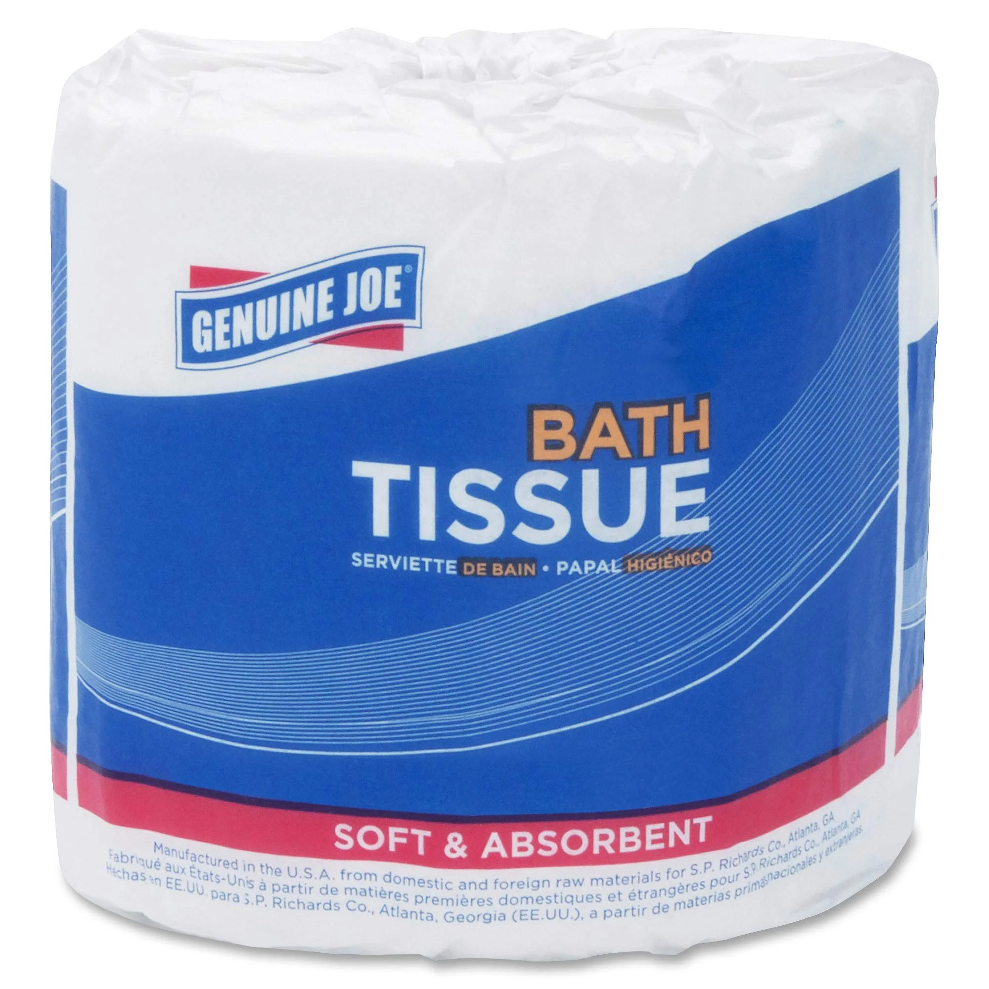 Genuine Joe Standard Bath Tissue, 4" x 4", 2-Ply, 550 Sheets/Roll, 80 Count - Image 10