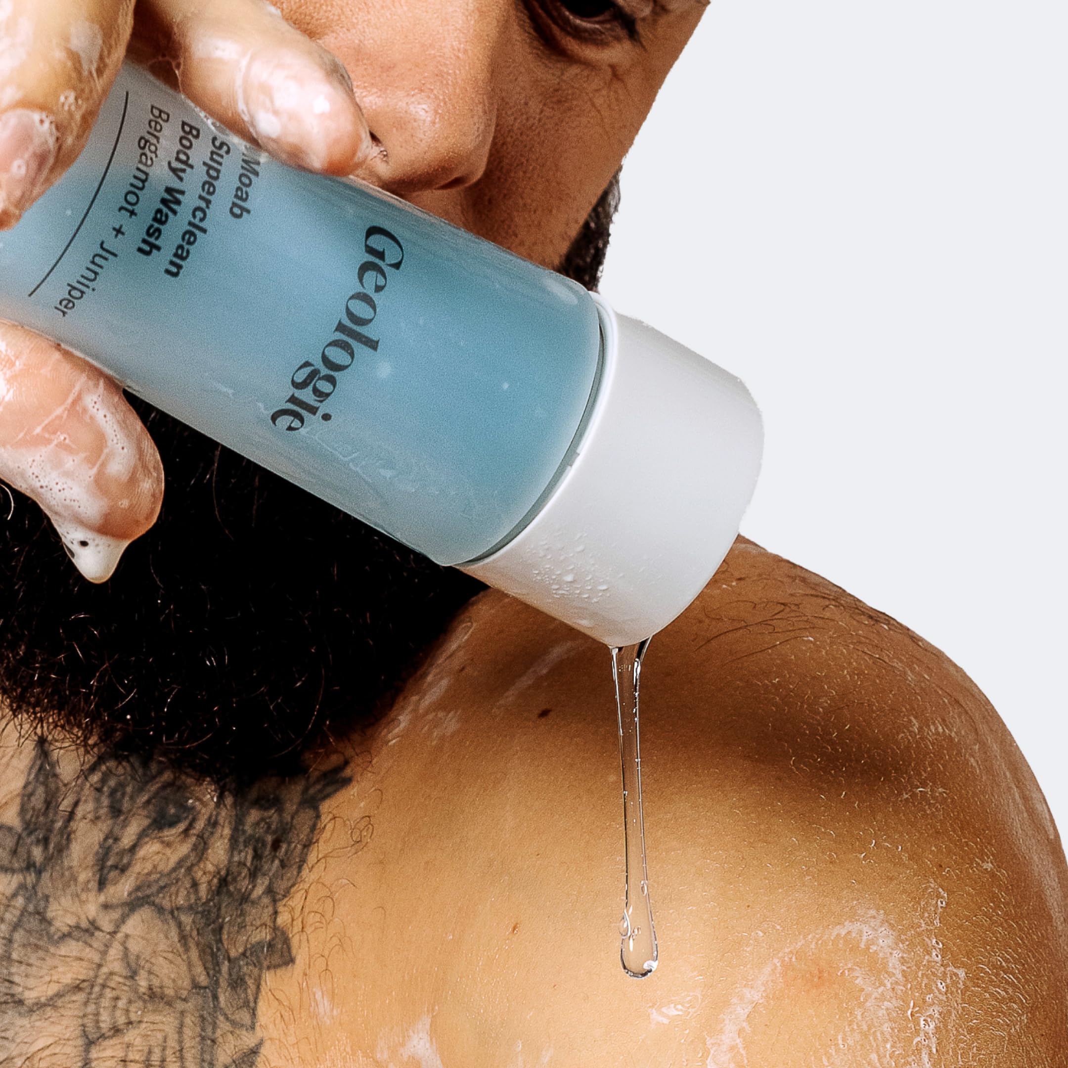 Geologie Moab Superclean Body Wash | Deep Cleansing Bergamot + Juniper Shower Gel for Men & Women | All-Natural Clean & Hydrating Derm-Grade Formula | 8.4 fl oz Bottle - Image 2