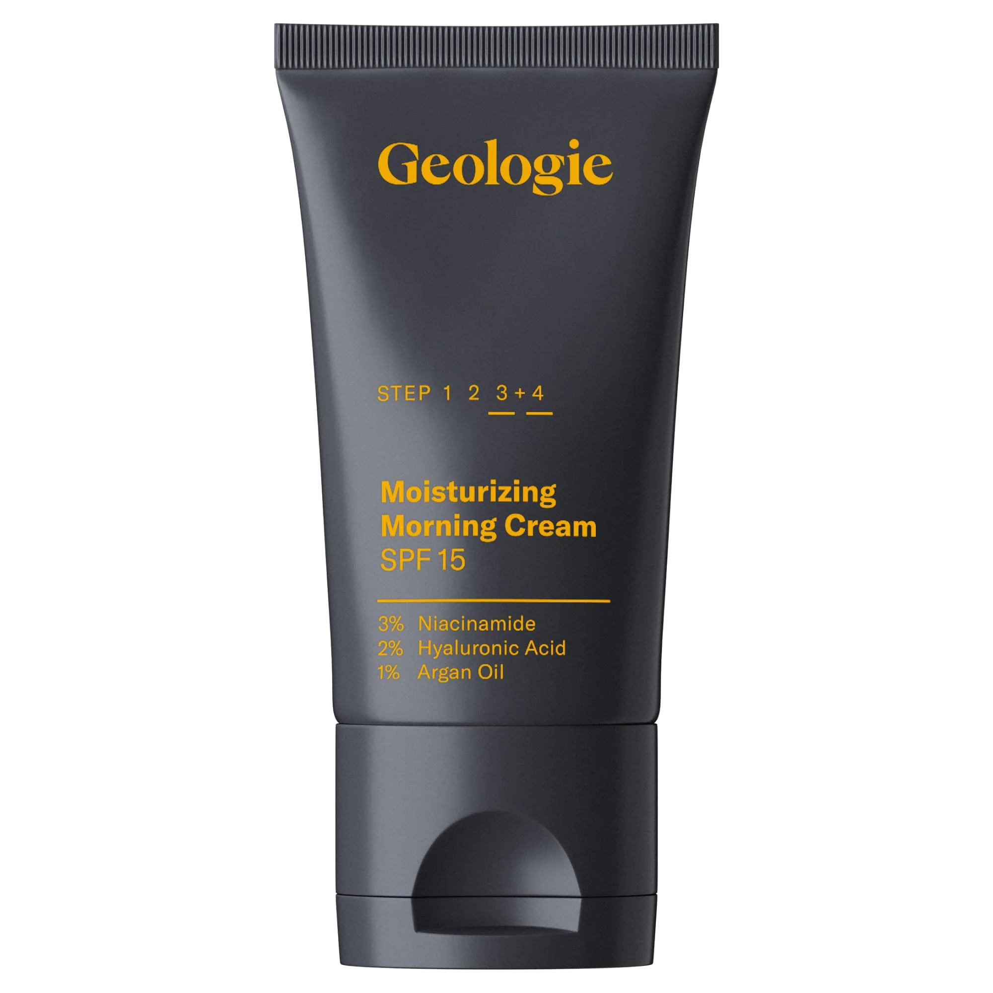 Geologie Moisturizing Face Cream with SPF 15 | Daily Hydrating Cream with Hyaluronic Acid & Niacinamide | Lightweight | For Men & Women