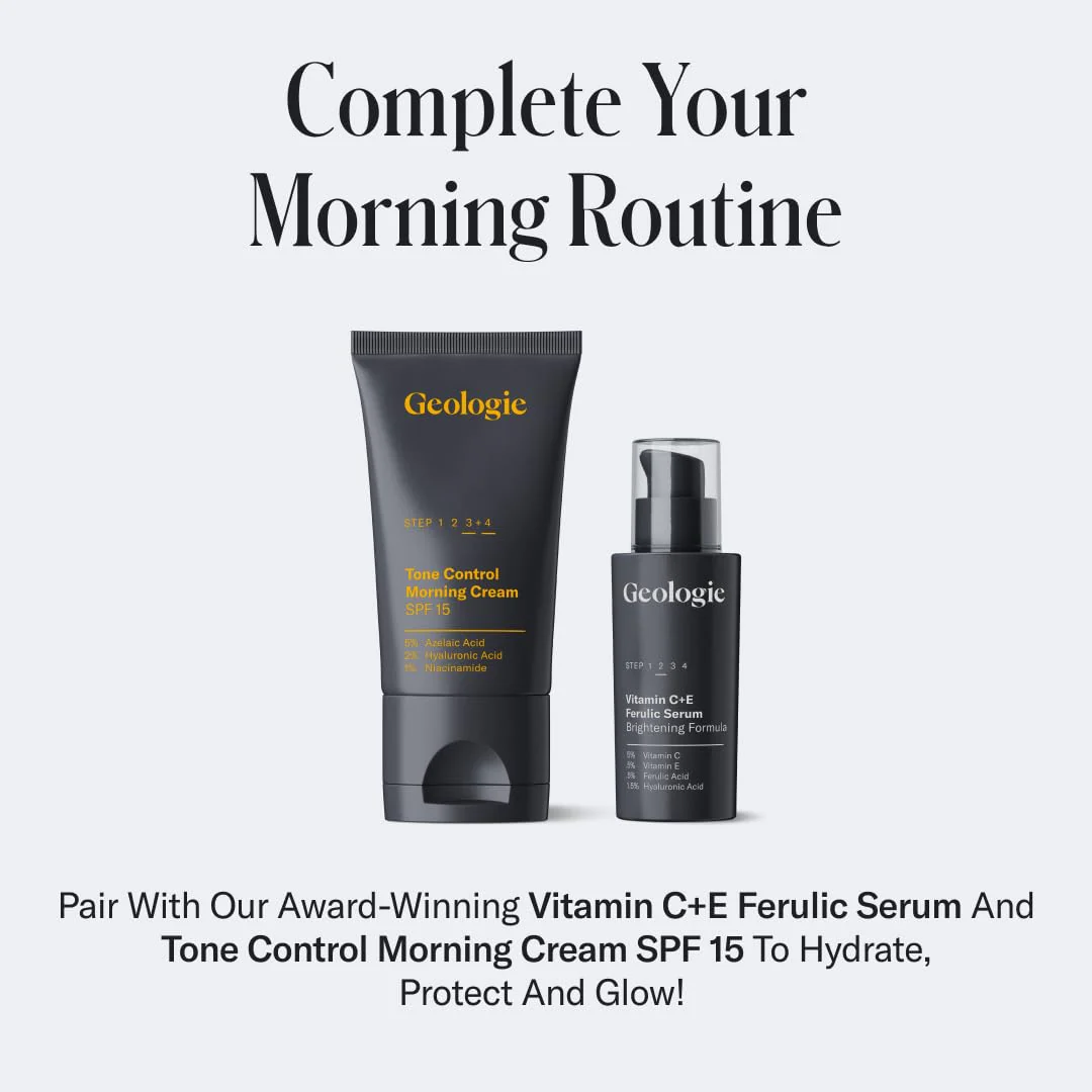 Geologie Moisturizing Face Cream with SPF 15 | Daily Hydrating Cream with Hyaluronic Acid & Niacinamide | Lightweight | For Men & Women - Image 2