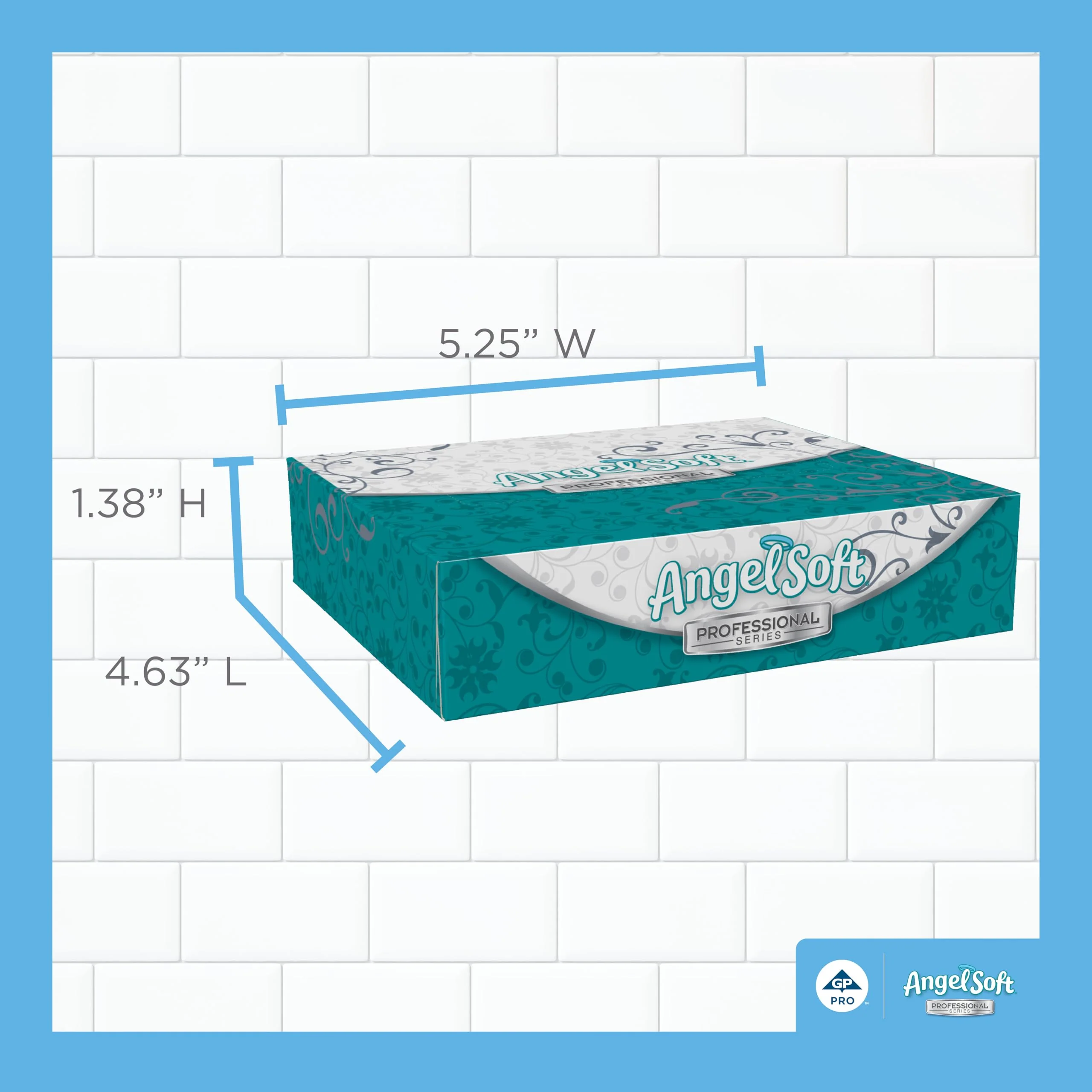 Georgia-Pacific Angel Soft Professional Series 2-Ply Facial Tissue (48550), 50 Sheets Per Box, 60 Tissue Flat Boxes Per Bulk Case - Image 9