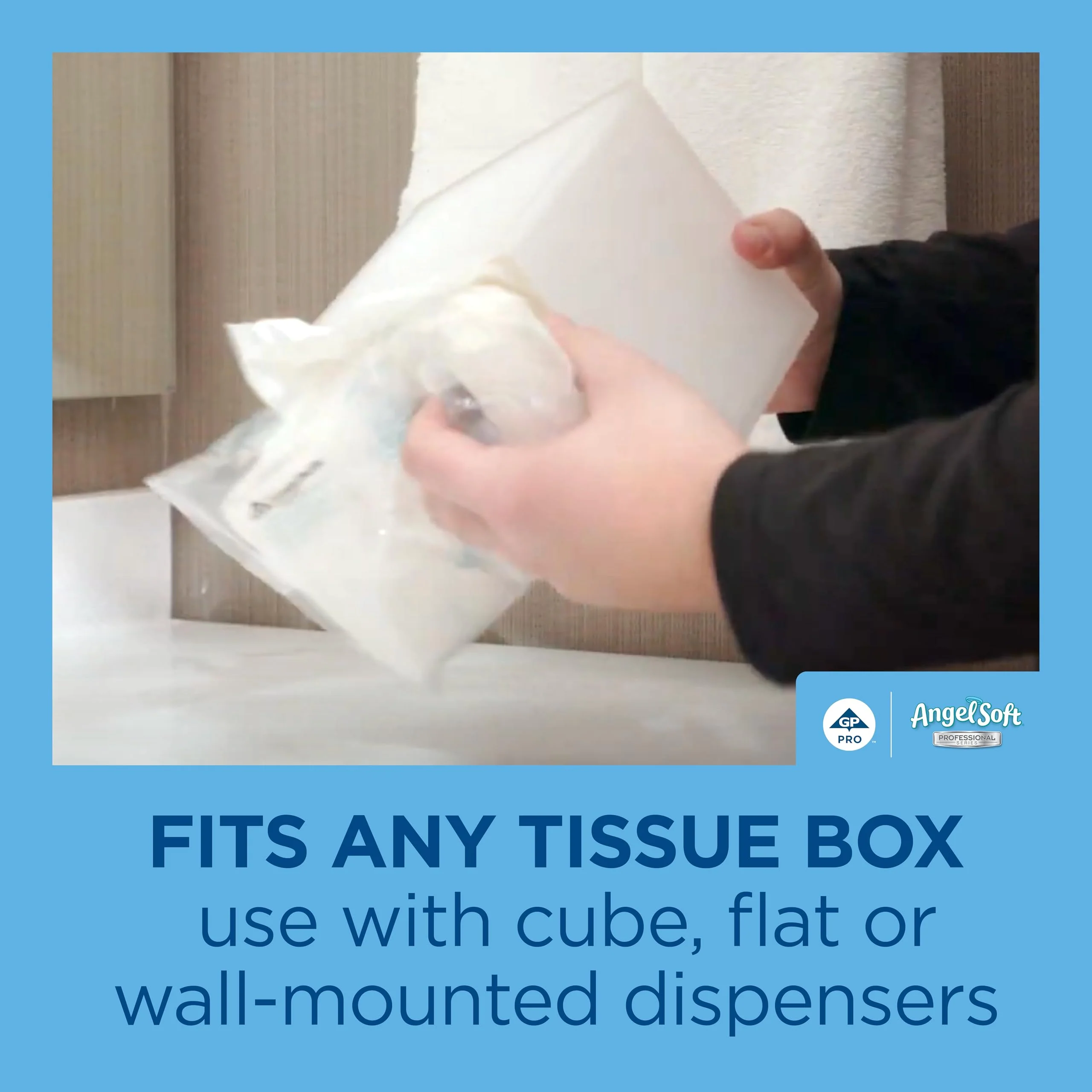 Georgia-Pacific Angel Soft Professional Series Polyflex 2-Ply Facial Tissue Paper (47580),96 Sheets Per Pack, 54 Bulk Tissue Packs Per Case, Fits Any Dispenser - Image 7