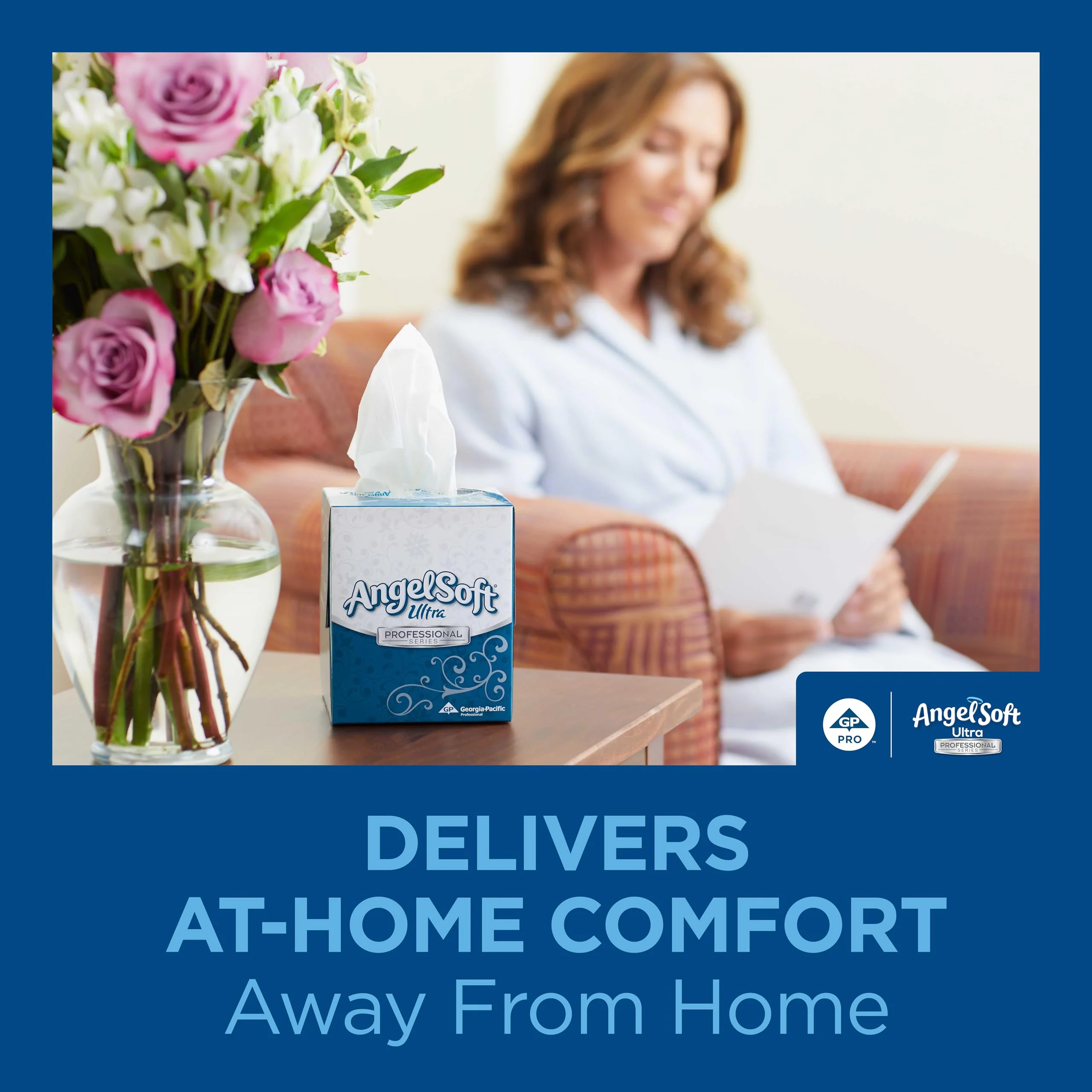 Georgia-Pacific Angel Soft Ultra Professional Series Premium 2-Ply Facial Tissue (4636014), 96 Sheets Per Box, 10 Tissue Cube Boxes Per Case - Image 6