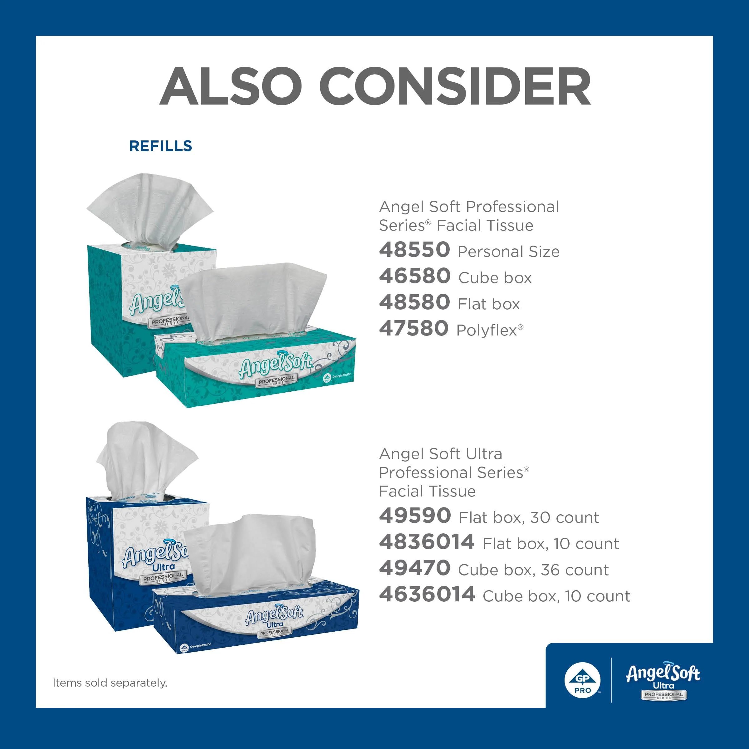 Georgia-Pacific Angel Soft Ultra Professional Series Premium 2-Ply Facial Tissue (4636014), 96 Sheets Per Box, 10 Tissue Cube Boxes Per Case - Image 8