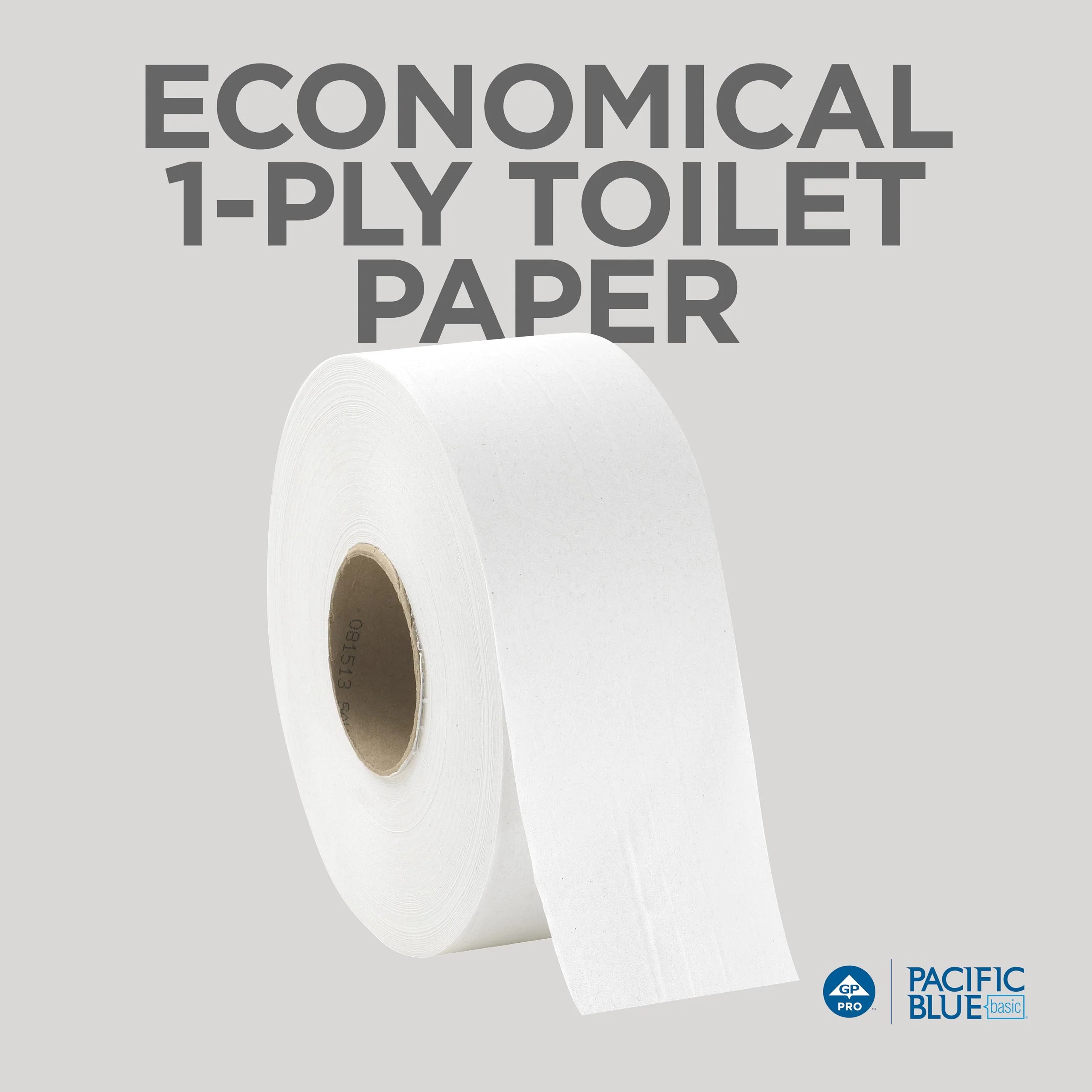 Georgia-Pacific Pacific Blue Basic 1-Ply Jumbo Jr. 9'' Toilet Paper by GP PRO (GEORGIA-PACIFIC), 13718, 2,000 Linear Feet Per Roll, 8 Rolls Per Case - Image 9