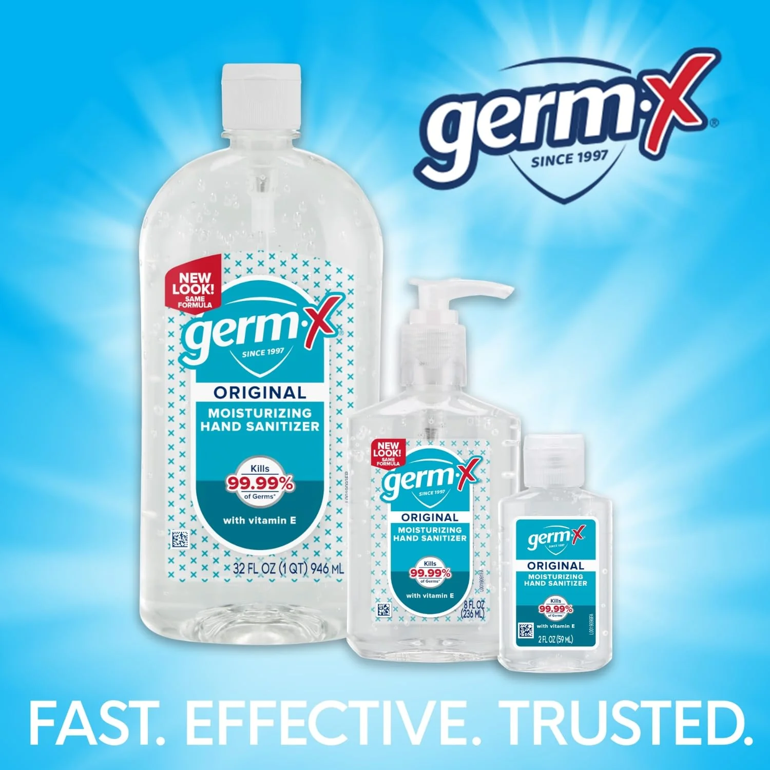 Germ-X Original Hand Sanitizer, 2 Fl Oz (Pack of 6), Less Drying Moisturizing Gel with Vitamin E, No Rinse Formula, Display Pack, Mini Travel Size for On-The-Go - Image 6